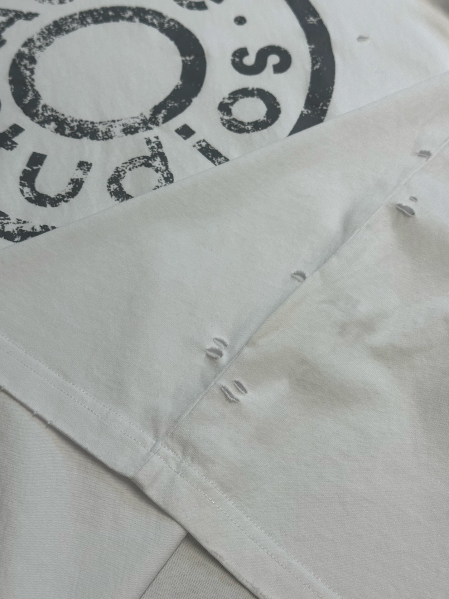 Acne Studios White Logo T-shirt 'Optic White'  (CL0294-183）