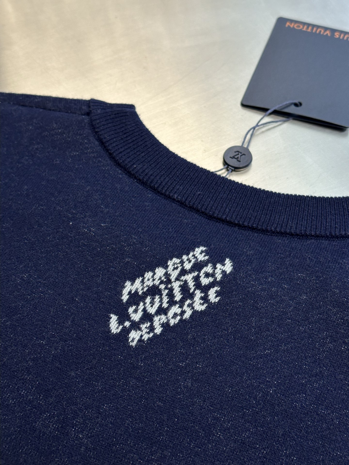 LOUIS VUITTON short-sleeved jacquard crew neck shirt（1AJBVD）