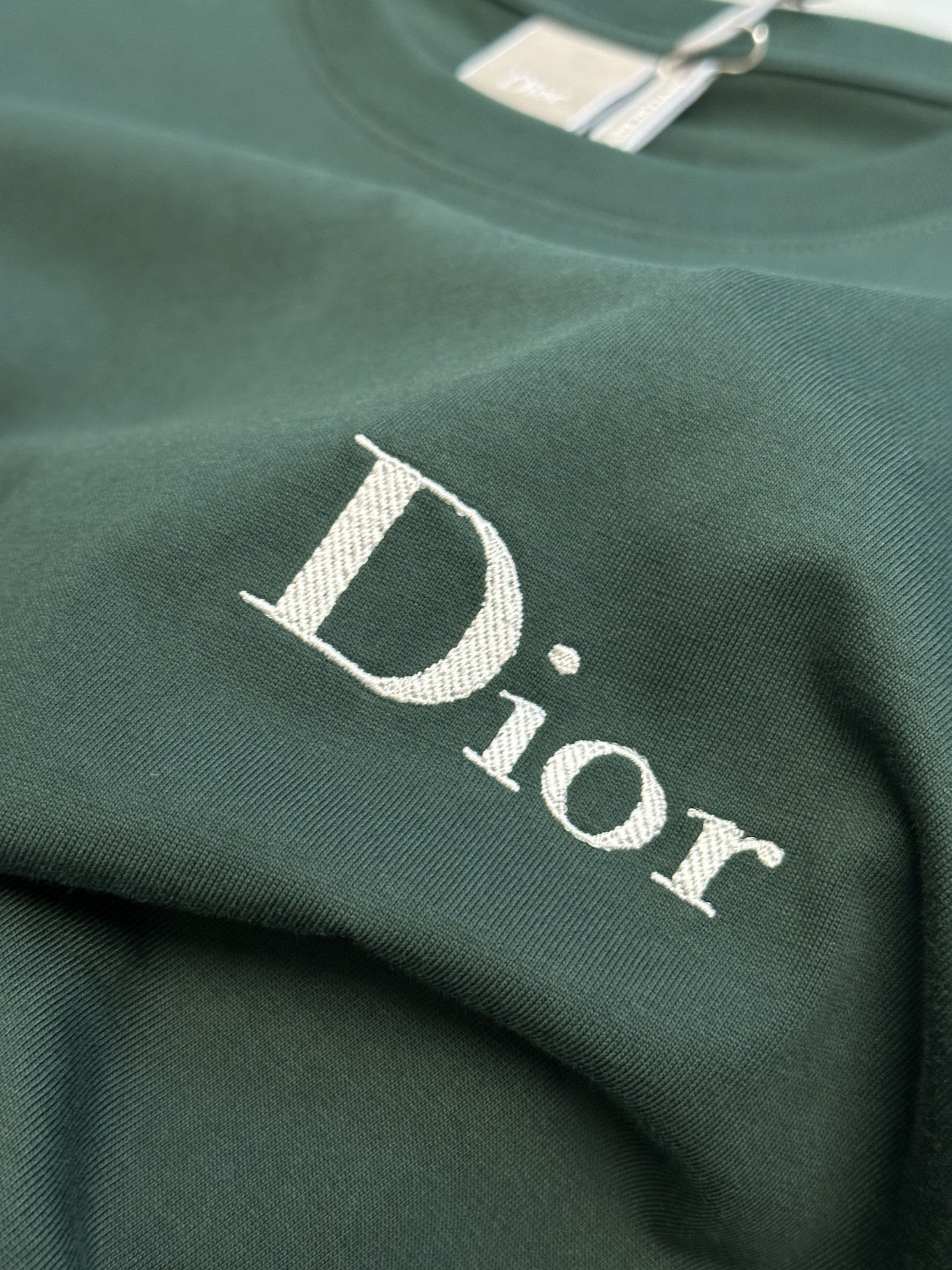 Dior Homme Logo Embroidered Short-Sleeved T-Shirt（683J606A0677-C680）