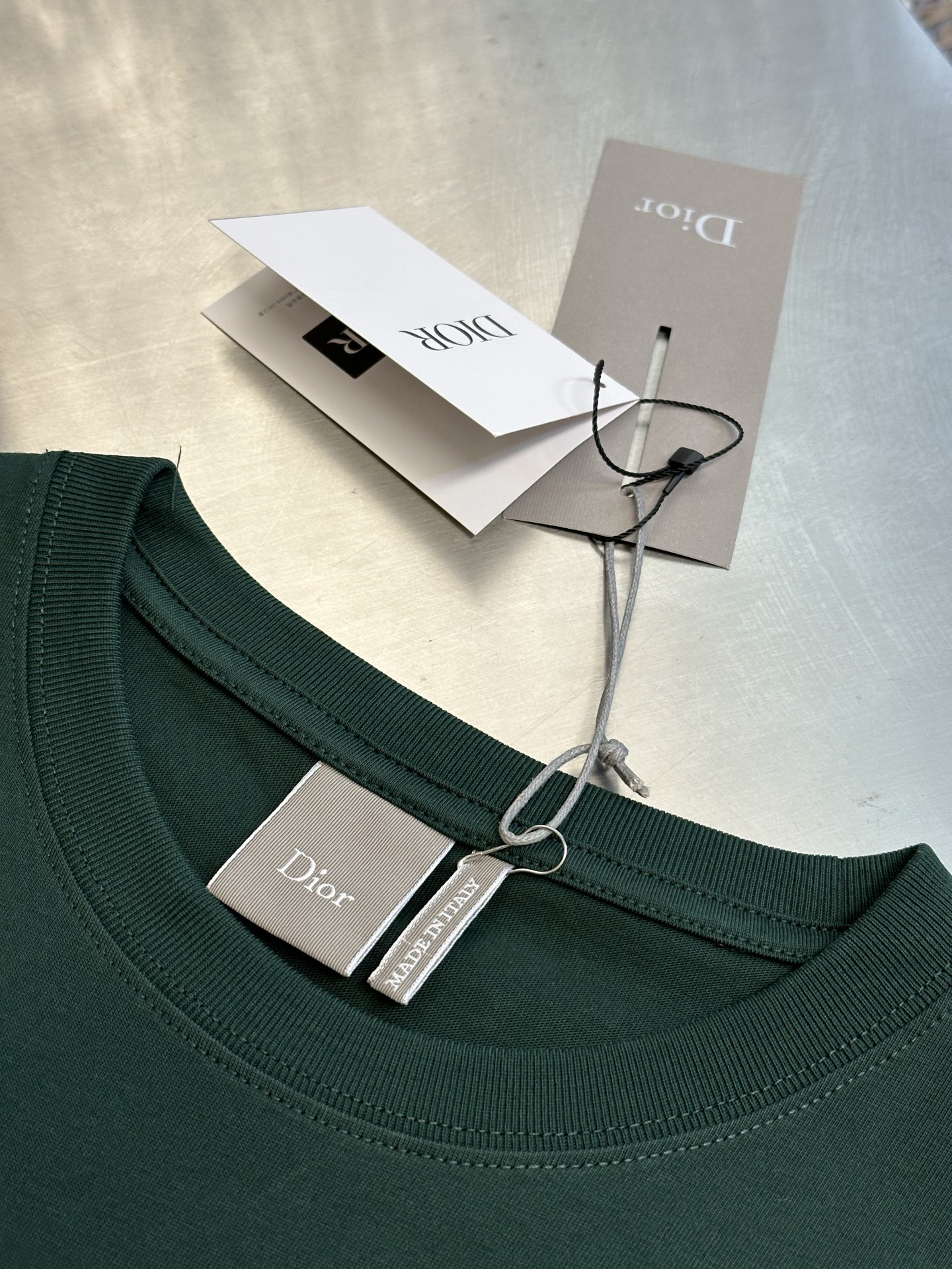 Dior Homme Logo Embroidered Short-Sleeved T-Shirt（683J606A0677-C680）