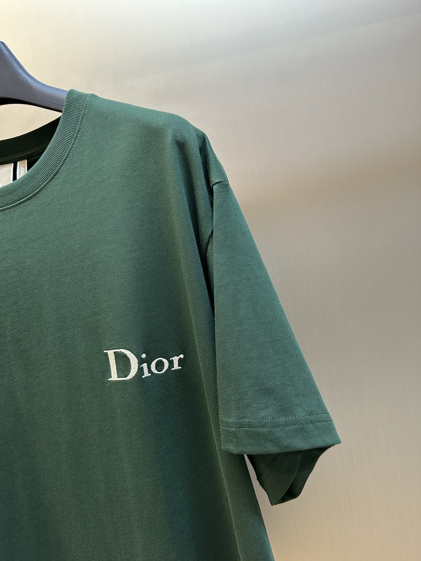 Dior Homme Logo Embroidered Short-Sleeved T-Shirt（683J606A0677-C680）