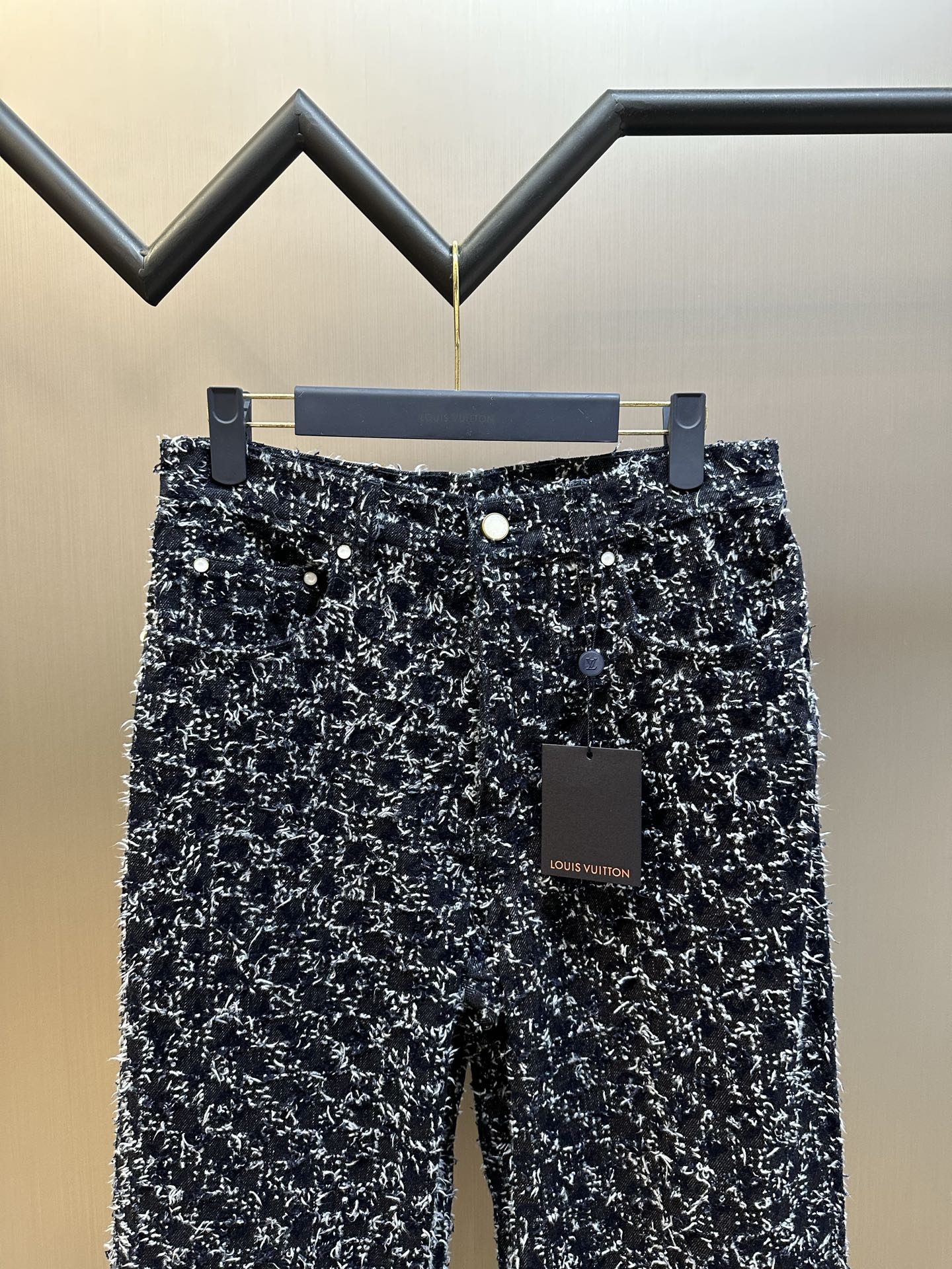 LOUIS VUITTON flocked Monogram skateboard jeans（1AHVD0）