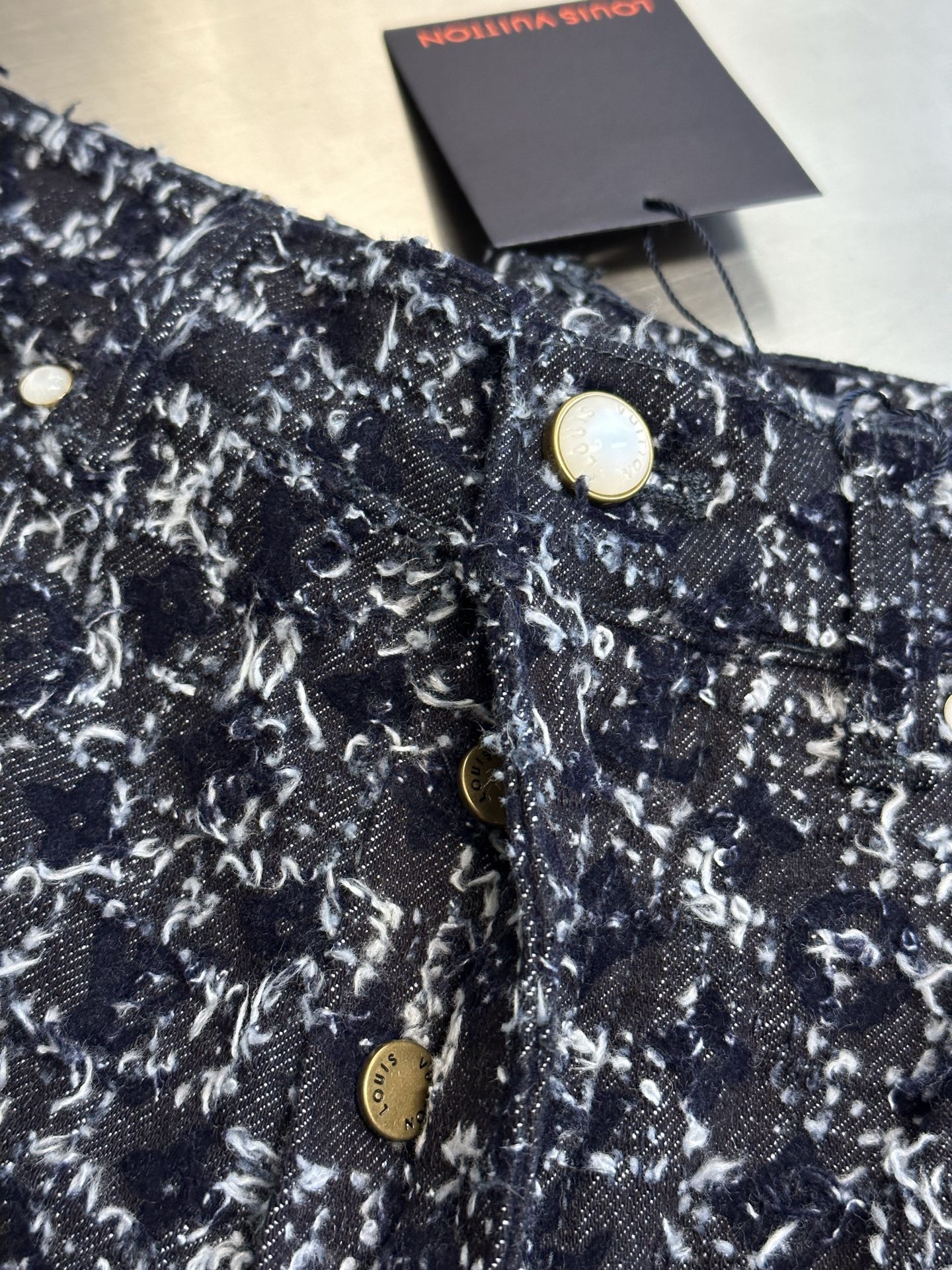 LOUIS VUITTON flocked Monogram skateboard jeans（1AHVD0）