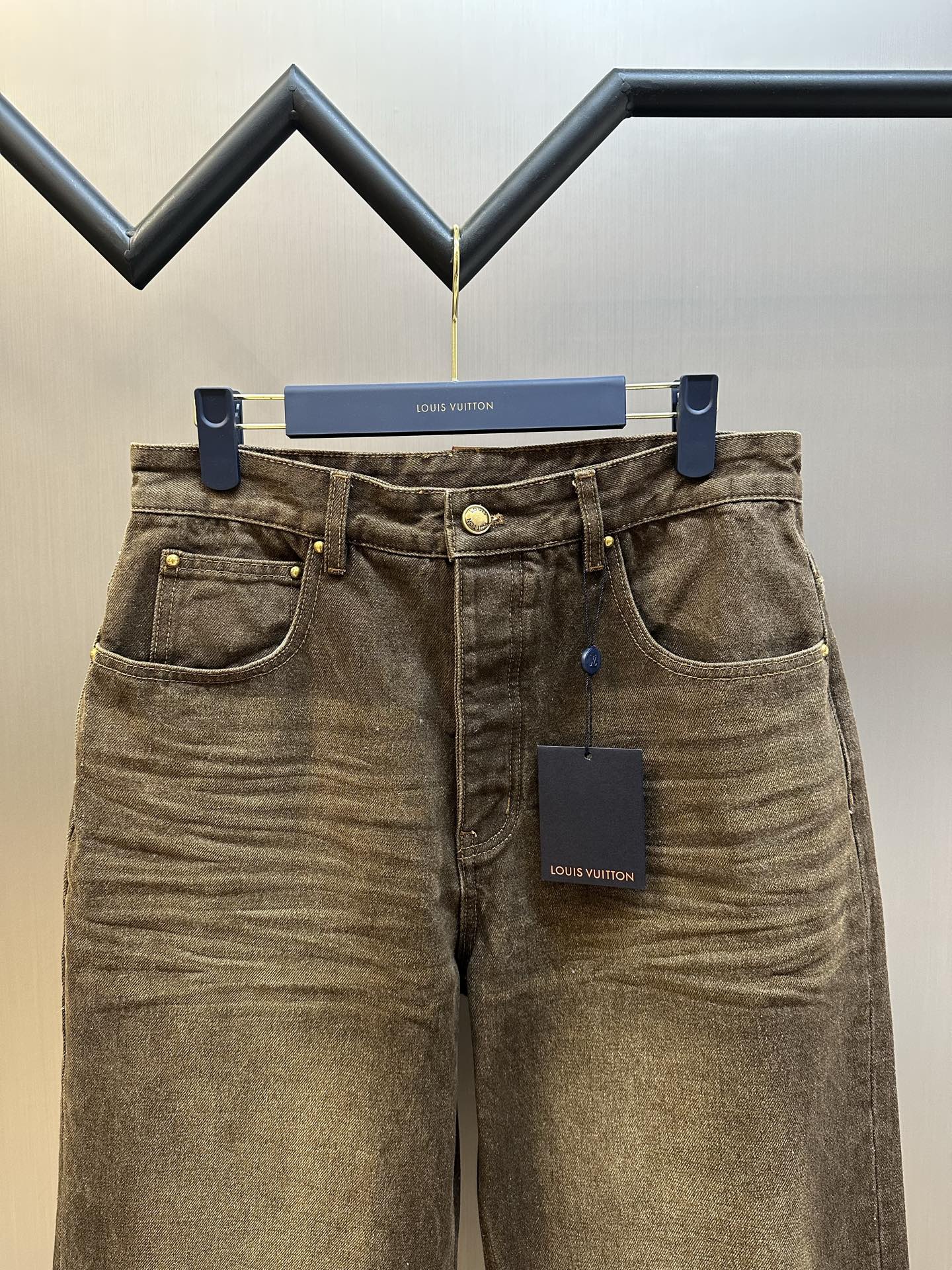 Louis Vuitton Coffee Indigo Denim Skate Pants（1AJUEJ）
