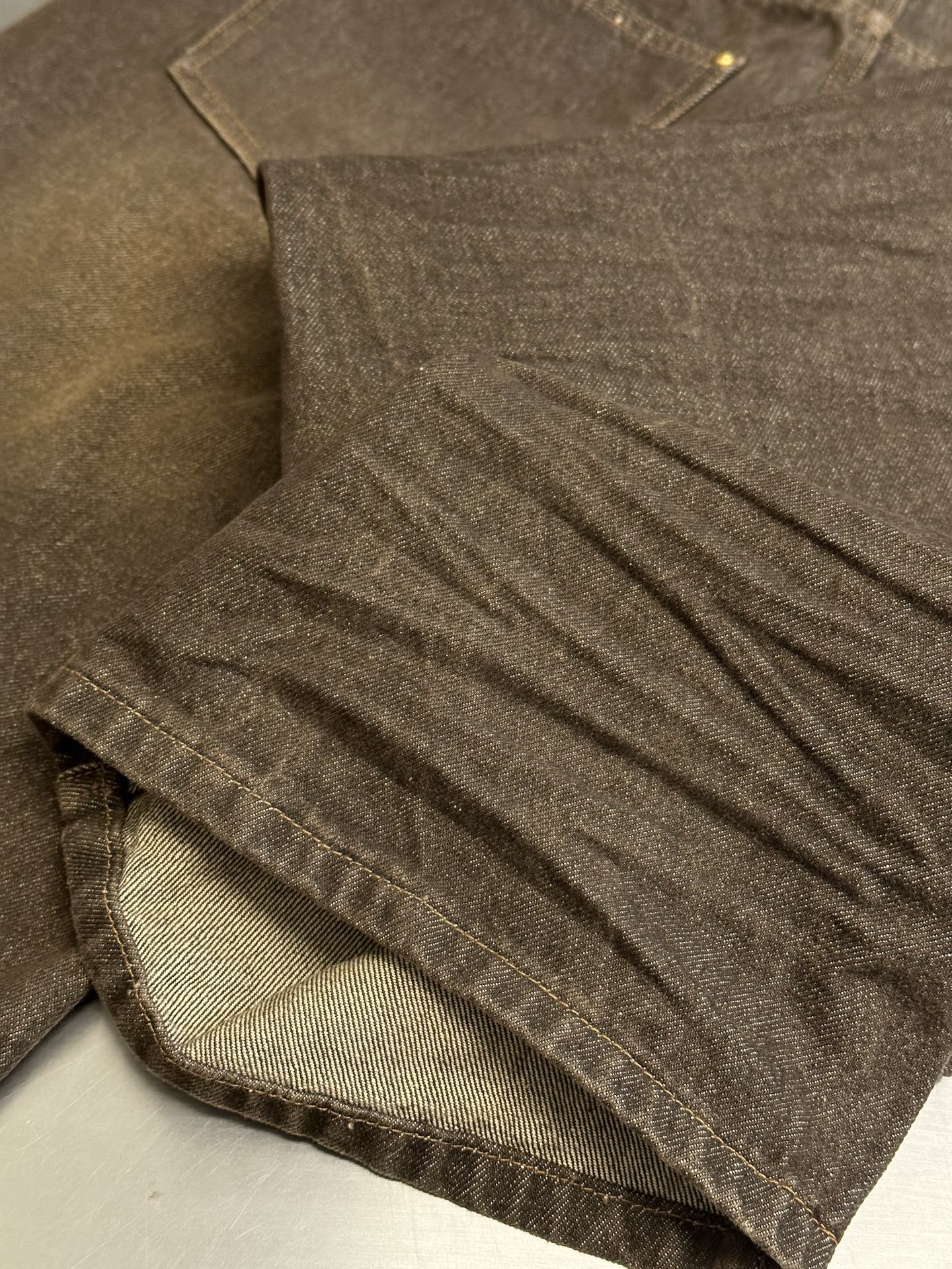 Louis Vuitton Coffee Indigo Denim Skate Pants（1AJUEJ）