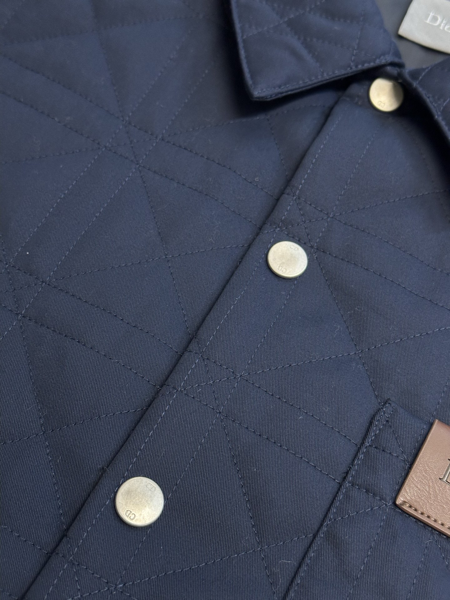 Dior overshirt with cannage motif quilting（683C549B3095-C540）