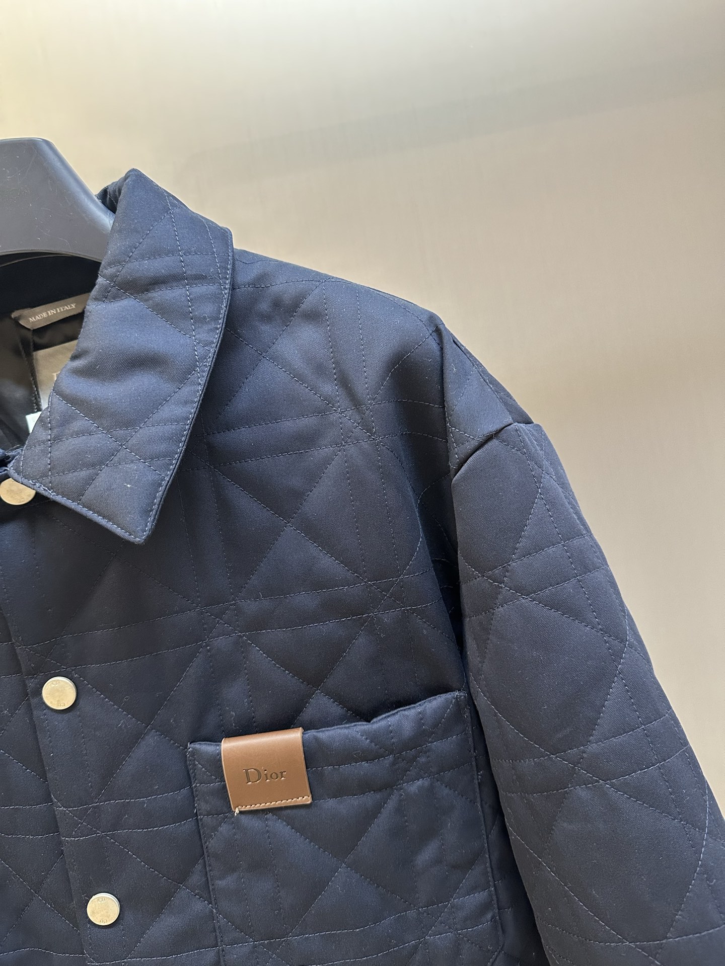 Dior overshirt with cannage motif quilting（683C549B3095-C540）