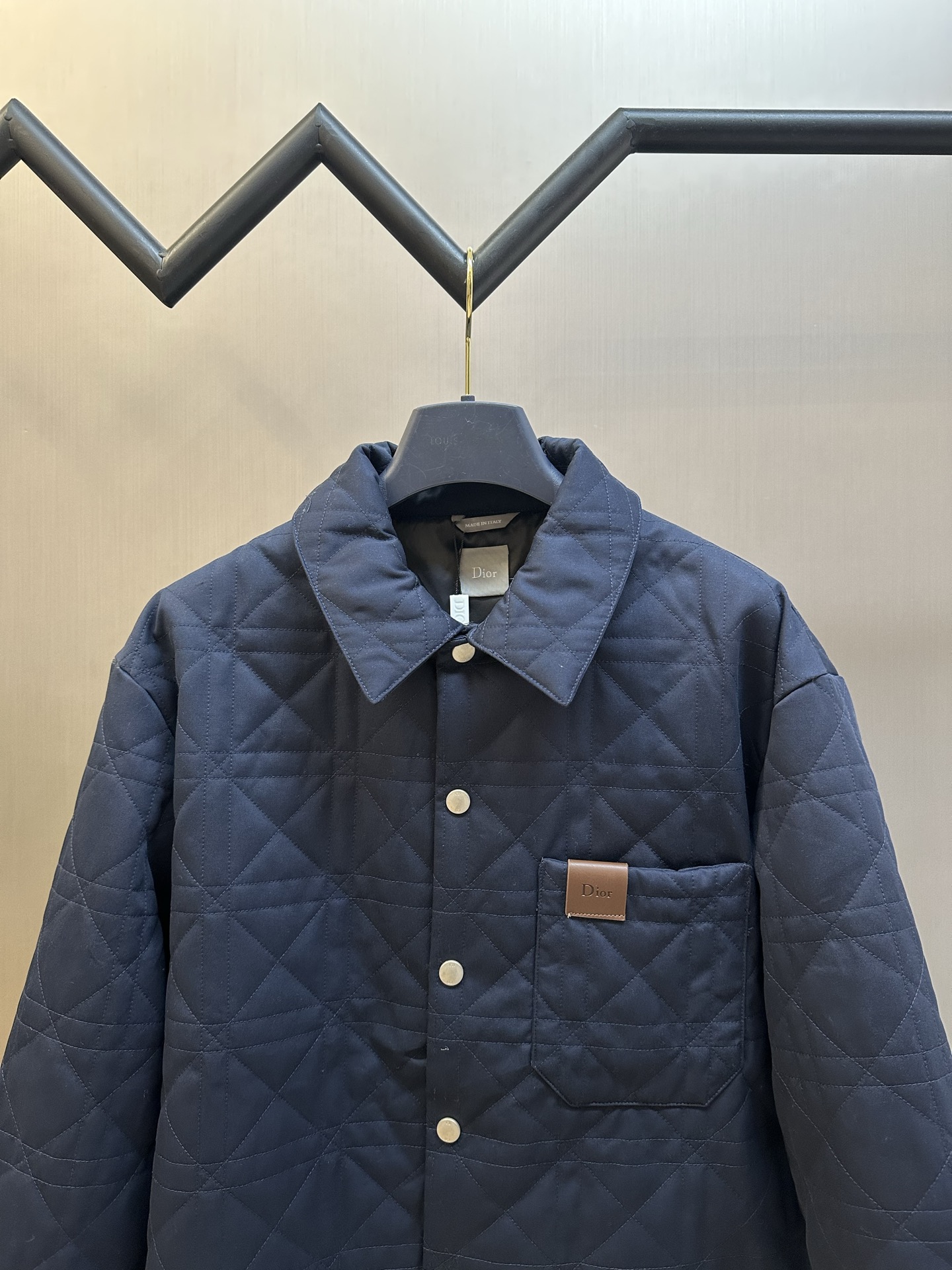 Dior overshirt with cannage motif quilting（683C549B3095-C540）