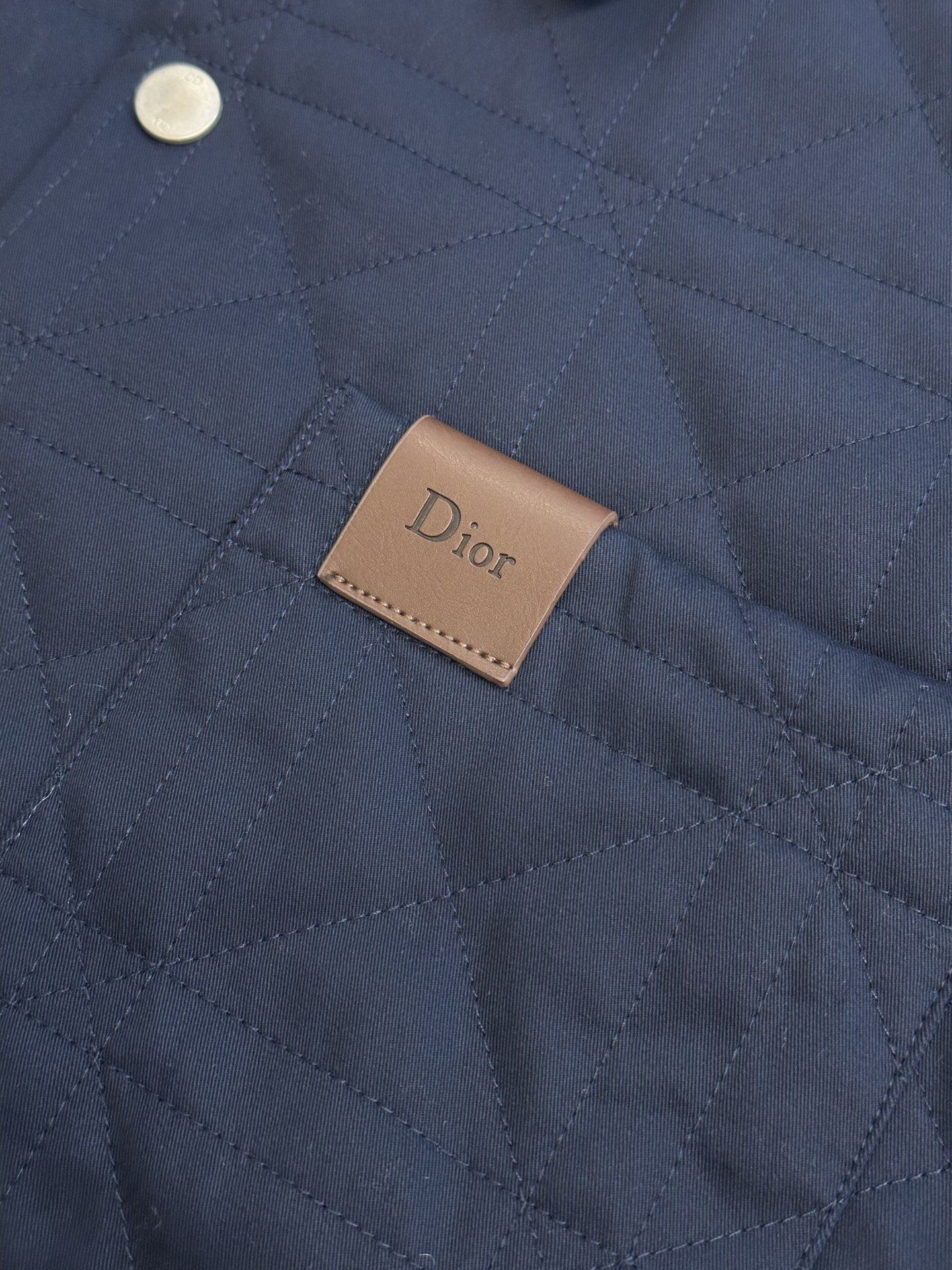 Dior overshirt with cannage motif quilting（683C549B3095-C540）