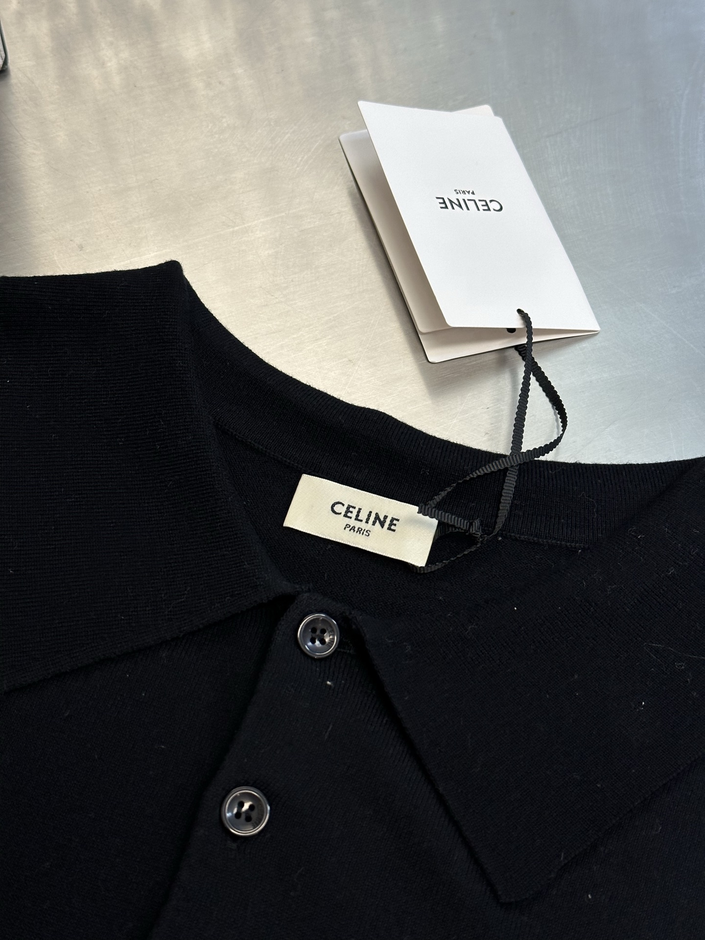 CELINE Triomphe Polo Shirt (Cotton) (2ADDT367Y-08GC）