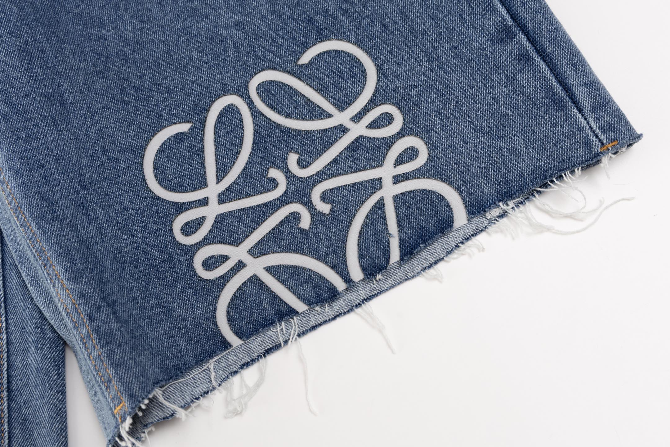 Loewe Denim Anagram Shorts（H526Y1GW07-6395）