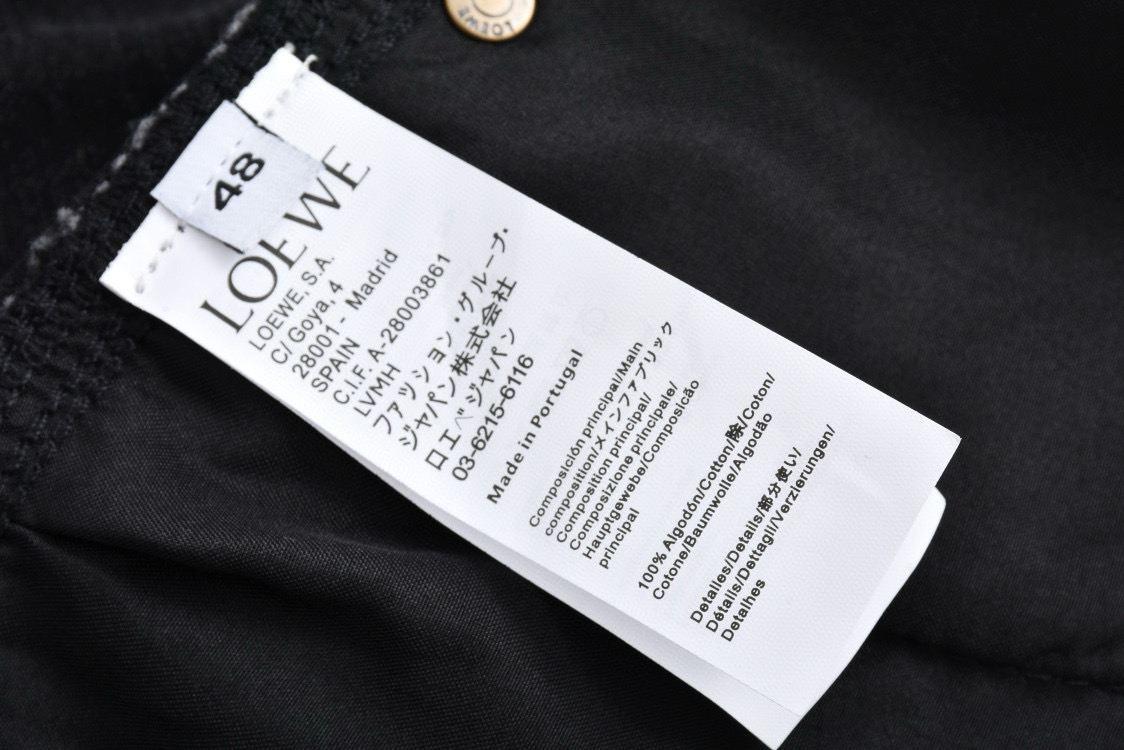 LOEWE Button Flight Jeans Loose Fit Jeans (H526Y11X78-1100）