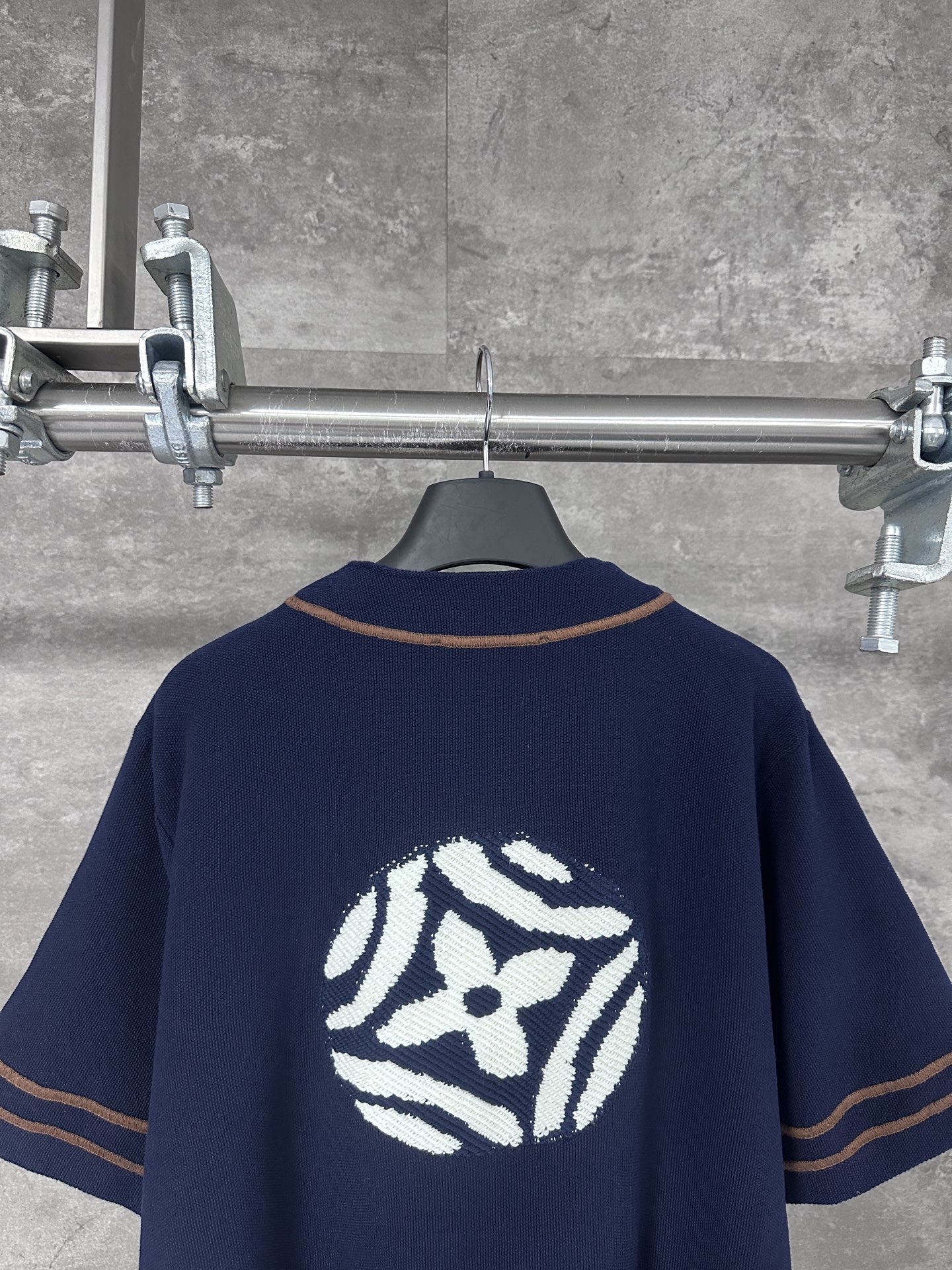 Louis Vuitton knitted short-sleeved baseball shirt（1AIMCQ）