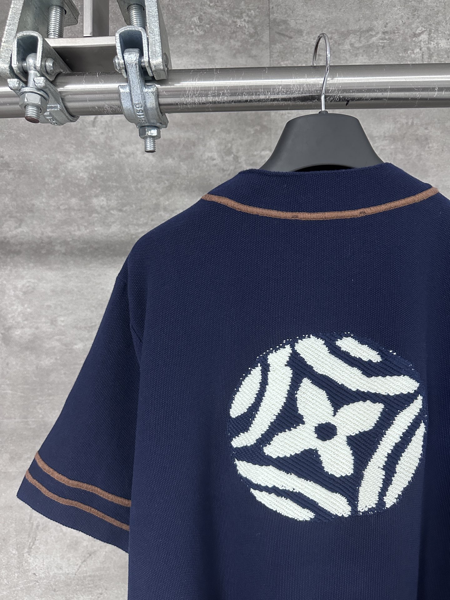 Louis Vuitton knitted short-sleeved baseball shirt（1AIMCQ）