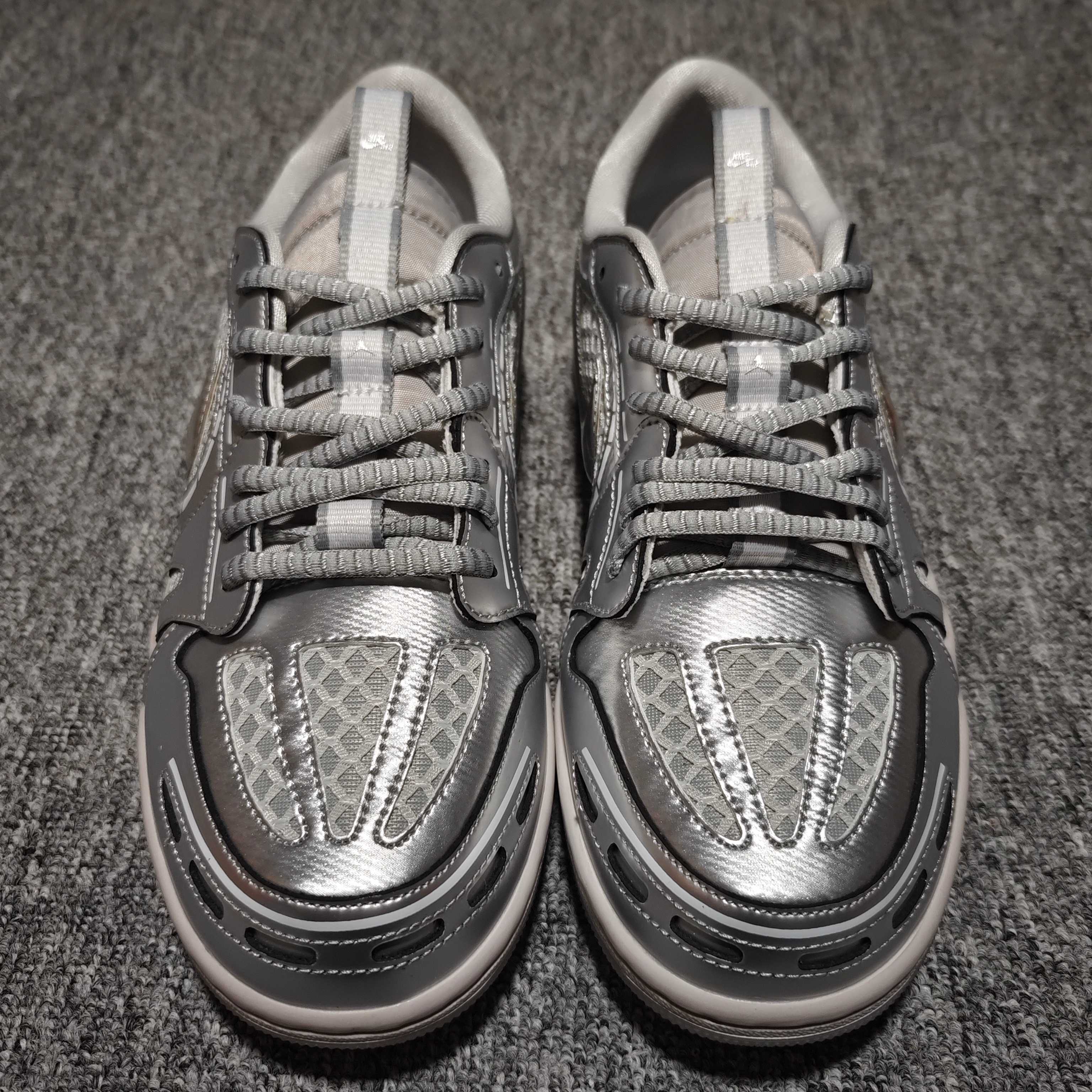 Nike Air Jordan 1 Low Method of Make "Neutral Grey/White/Pewter Grey/Metallic Silver"（HQ2186-002）