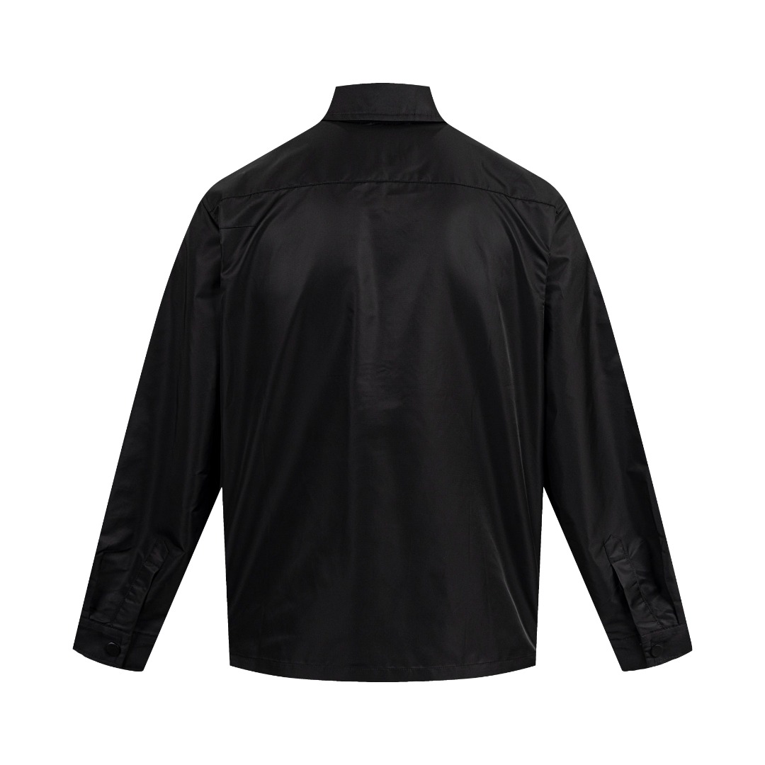 Prada Black Re-nylon Shirt (SC810-16HH-F0002-S-OOO）
