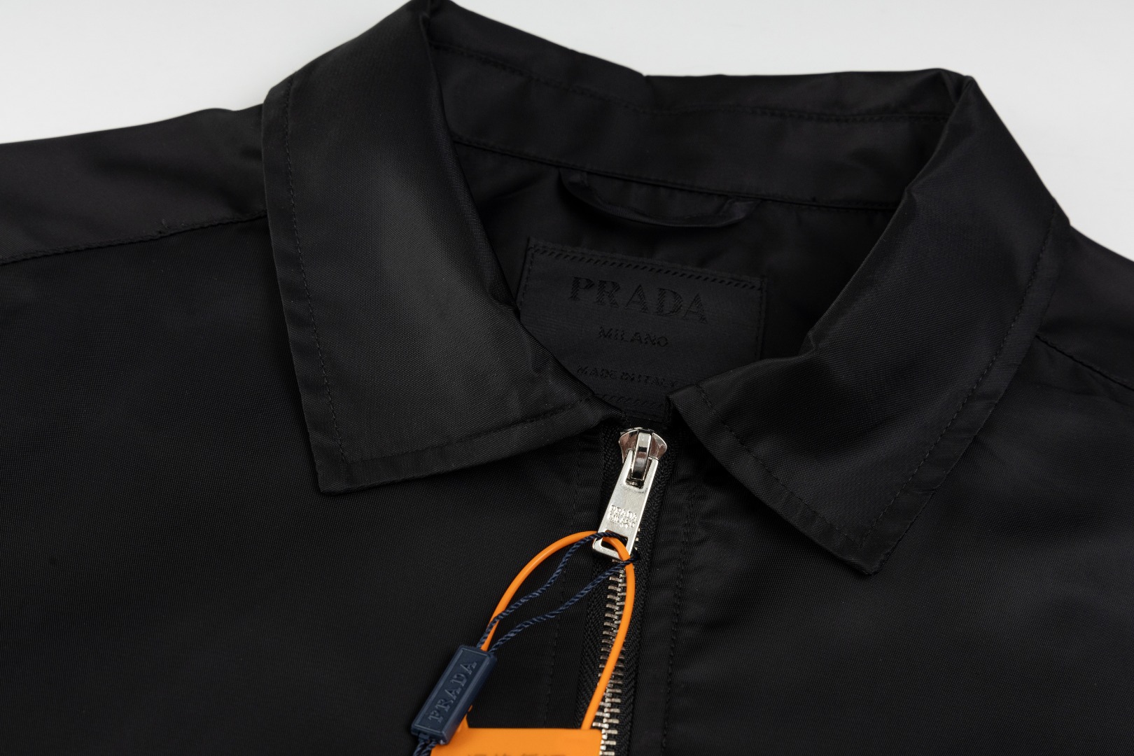 Prada Black Re-nylon Shirt (SC810-16HH-F0002-S-OOO）