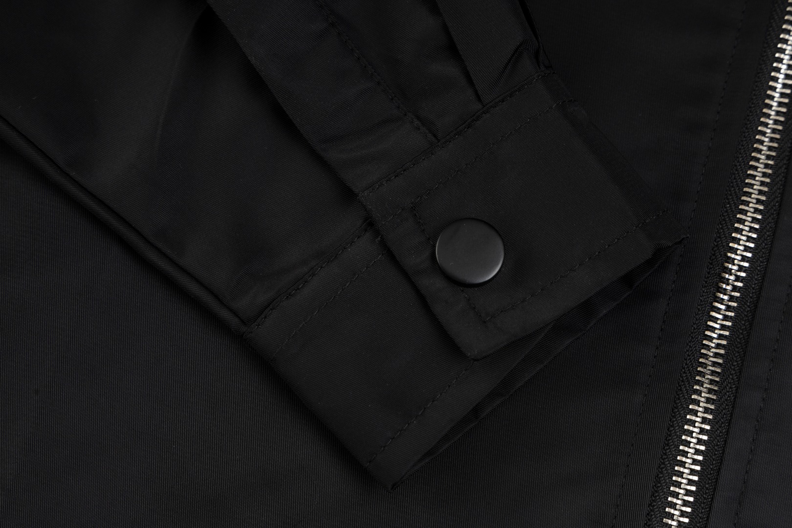 Prada Black Re-nylon Shirt (SC810-16HH-F0002-S-OOO）