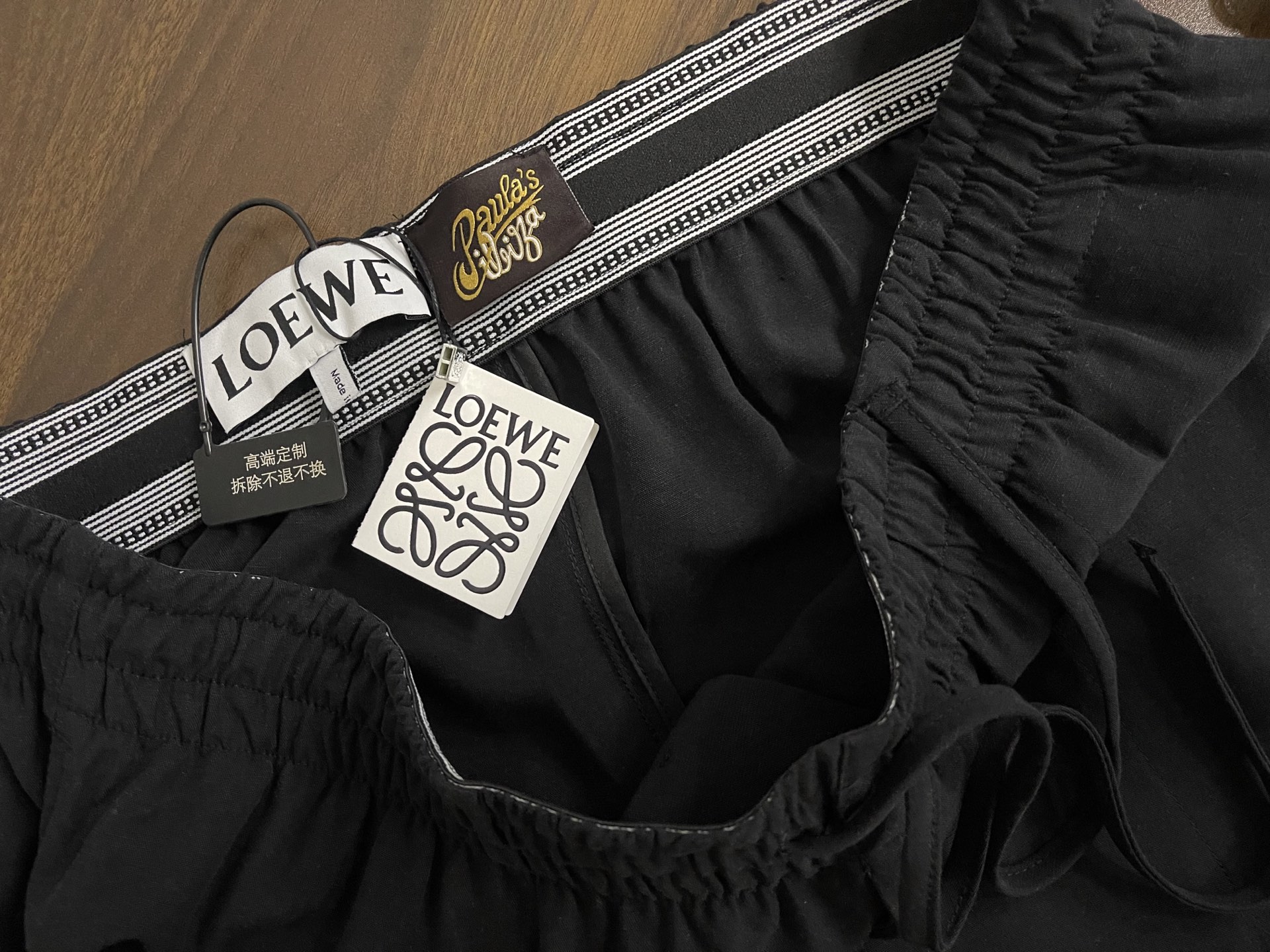 LOEWE Cropped Rayon Linen Pants (H616Y04XA7）