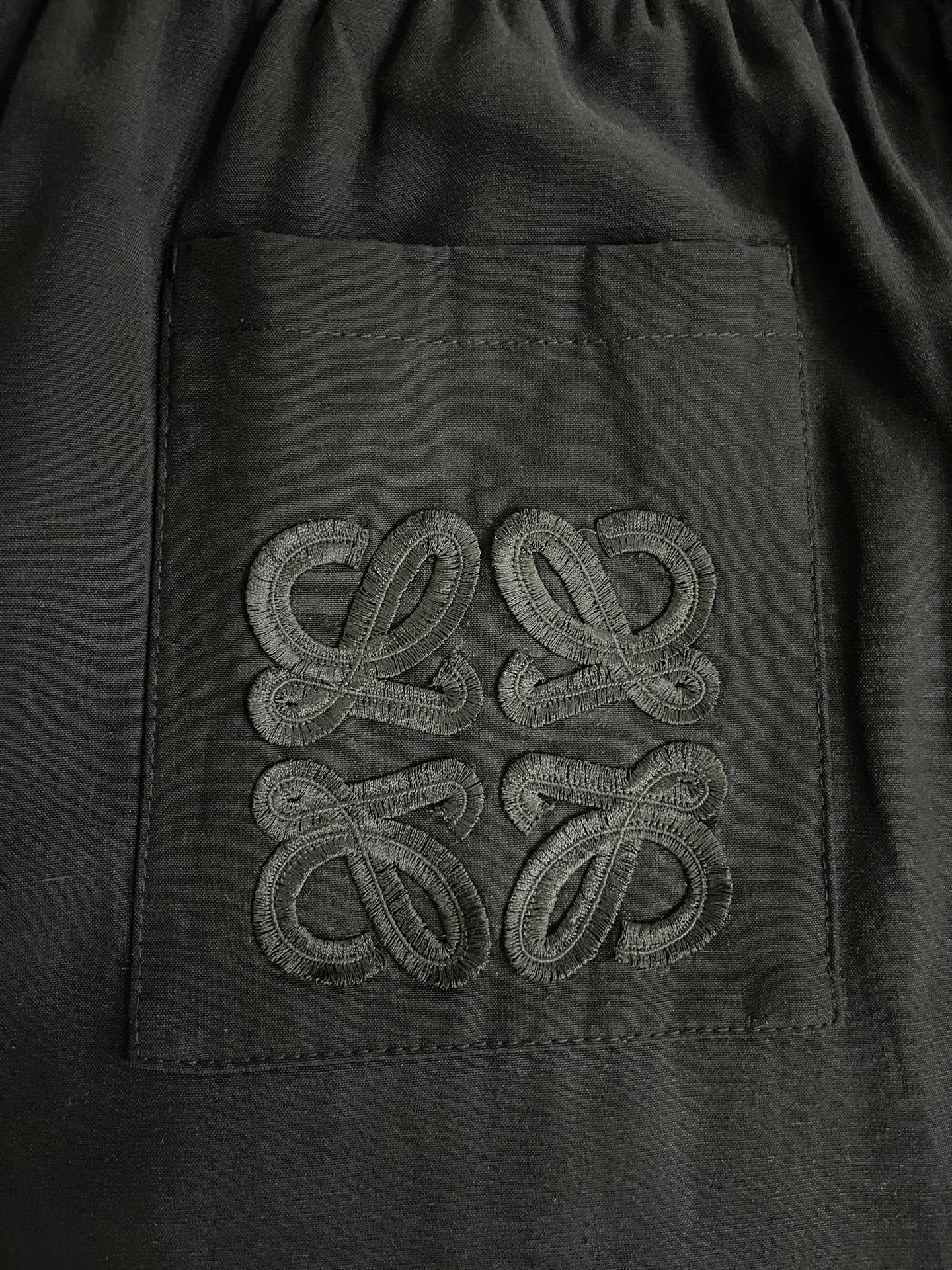 LOEWE Cropped Rayon Linen Pants (H616Y04XA7）