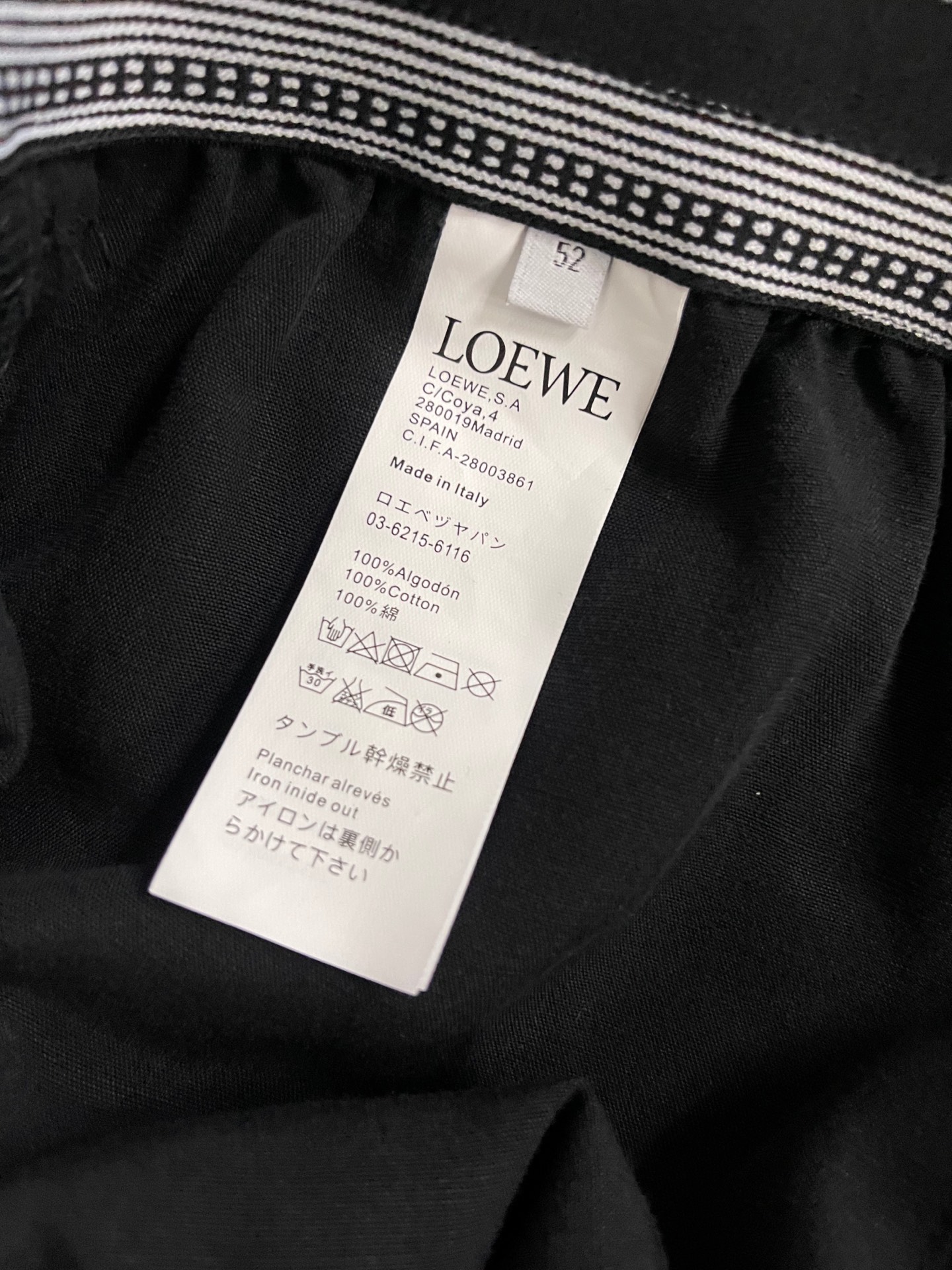 LOEWE Cropped Rayon Linen Pants (H616Y04XA7）