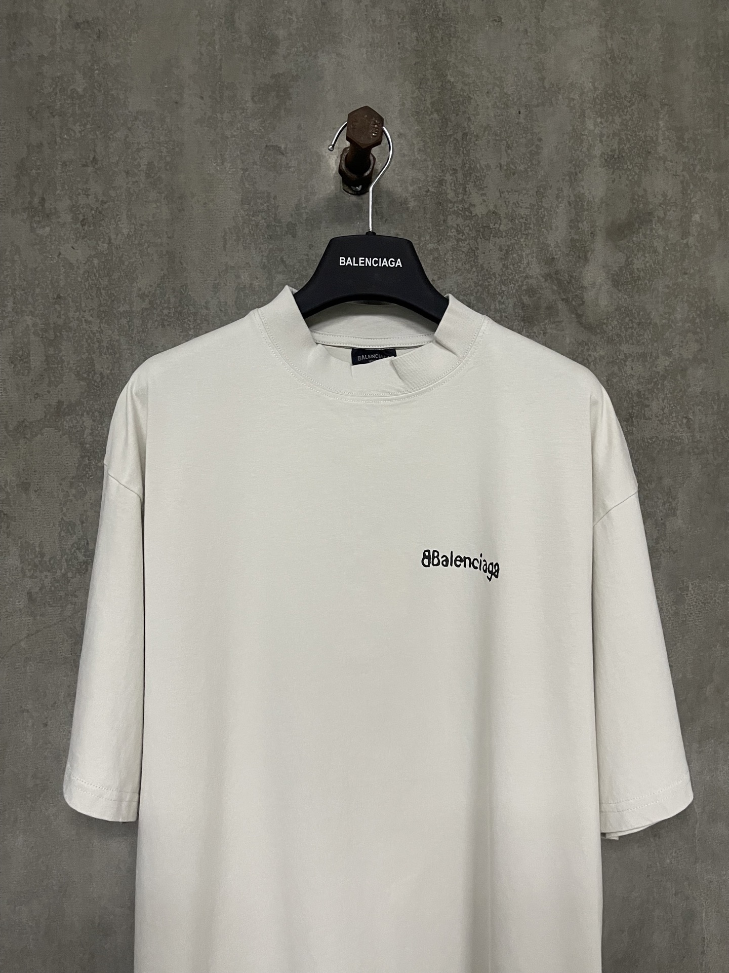Balenciaga BB Logo T-Shirt 'White'（612966TOVO99081）