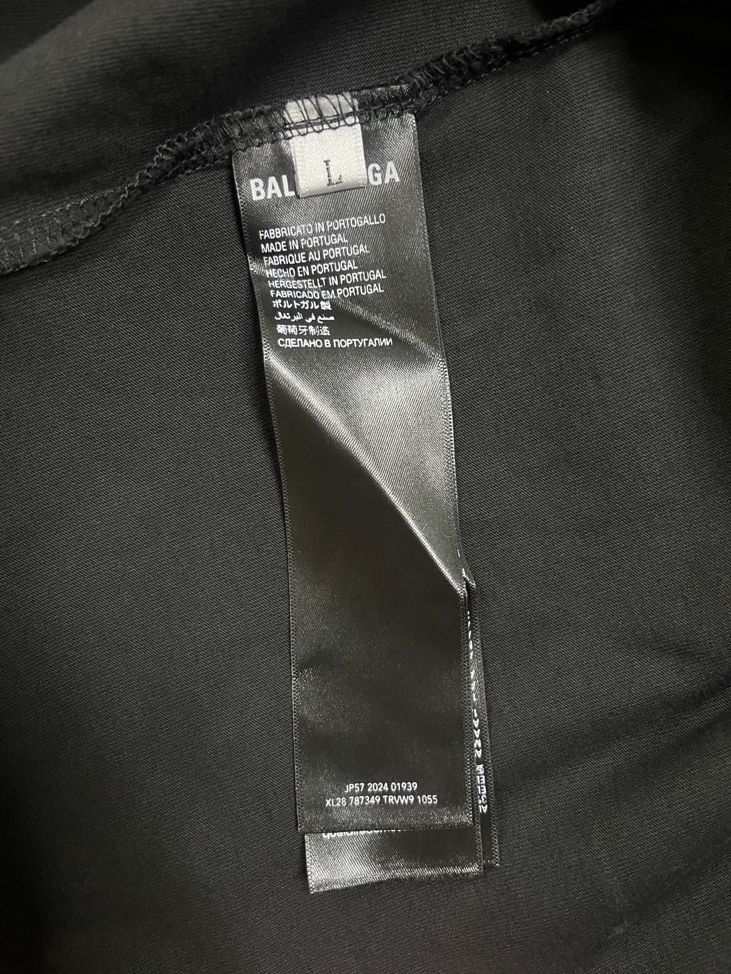 Balenciaga Mirror Balenciaga T-Shirt Medium Fit 'Black'（612966TNVR21070）