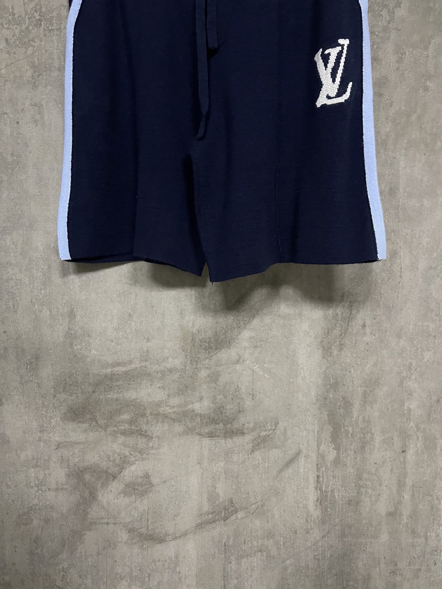 Tyler, The Creator x Louis Vuitton Signature Knitted Wool Shorts "Navy Blue"（1AFPXN）