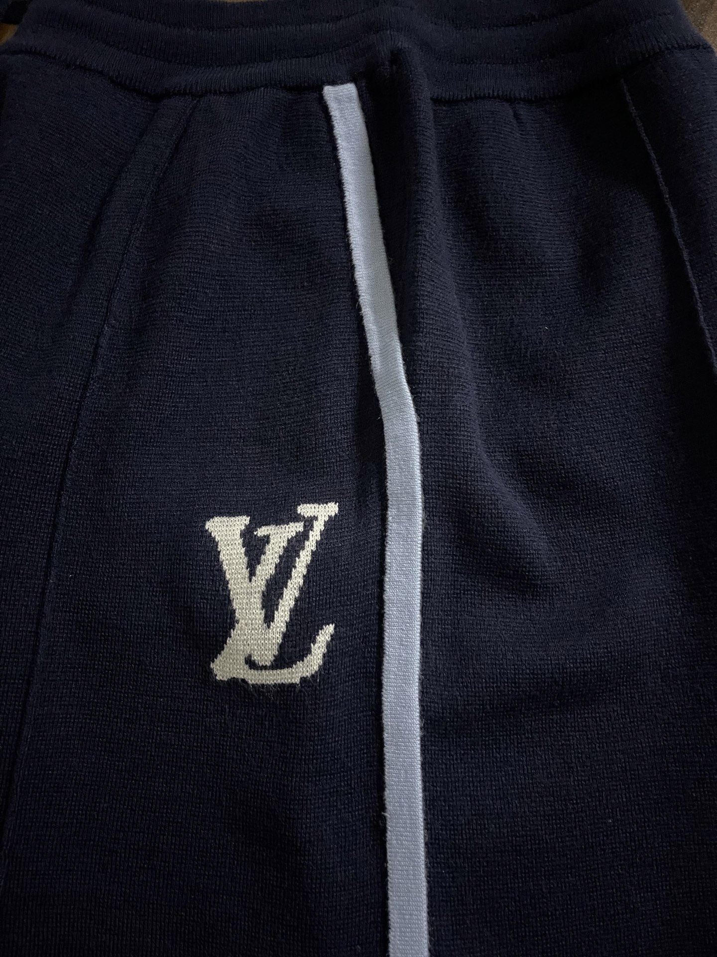 Tyler, The Creator x Louis Vuitton Signature Knitted Wool Shorts "Navy Blue"（1AFPXN）