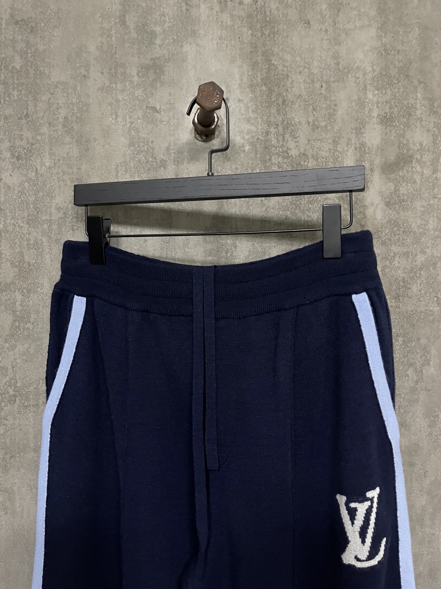 Tyler, The Creator x Louis Vuitton Signature Knitted Wool Shorts "Navy Blue"（1AFPXN）