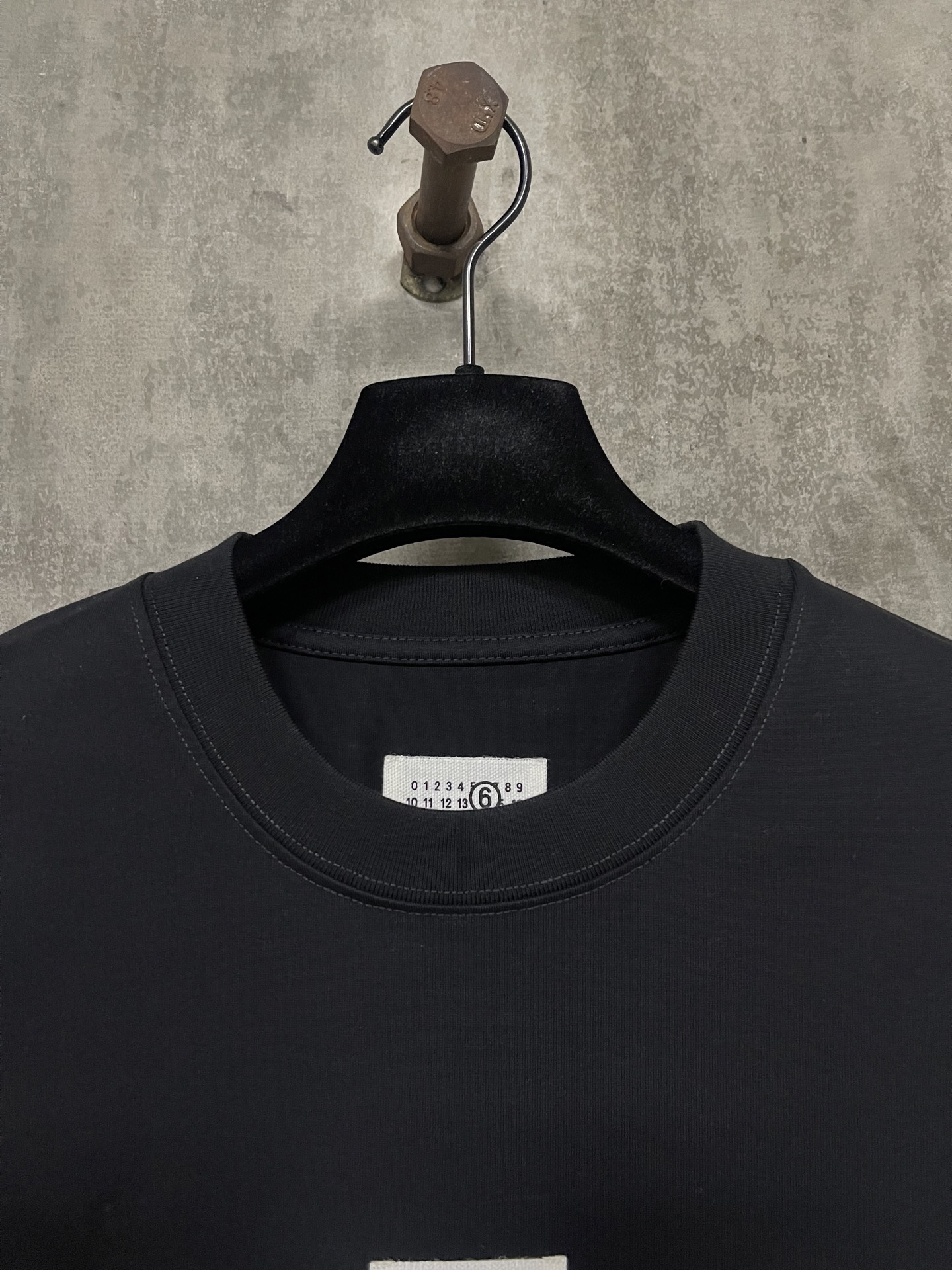 MM6 Maison Margiela Men's Cotton T-Shirt "Black" (SH0GC0034S24312-900）