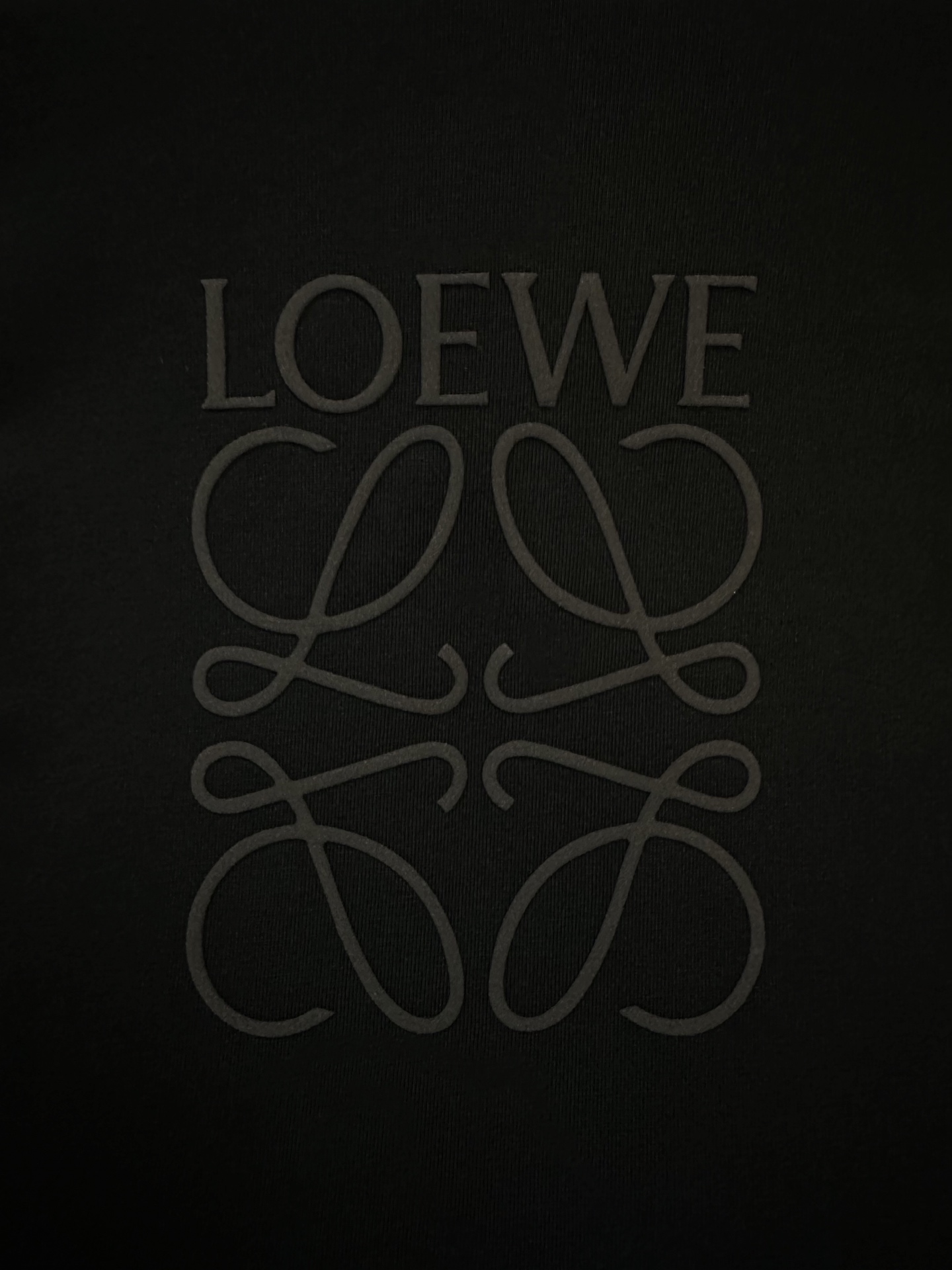 Loewe Cotton Loose Fit T-Shirt in Black  (H526Y22XAX-1100）