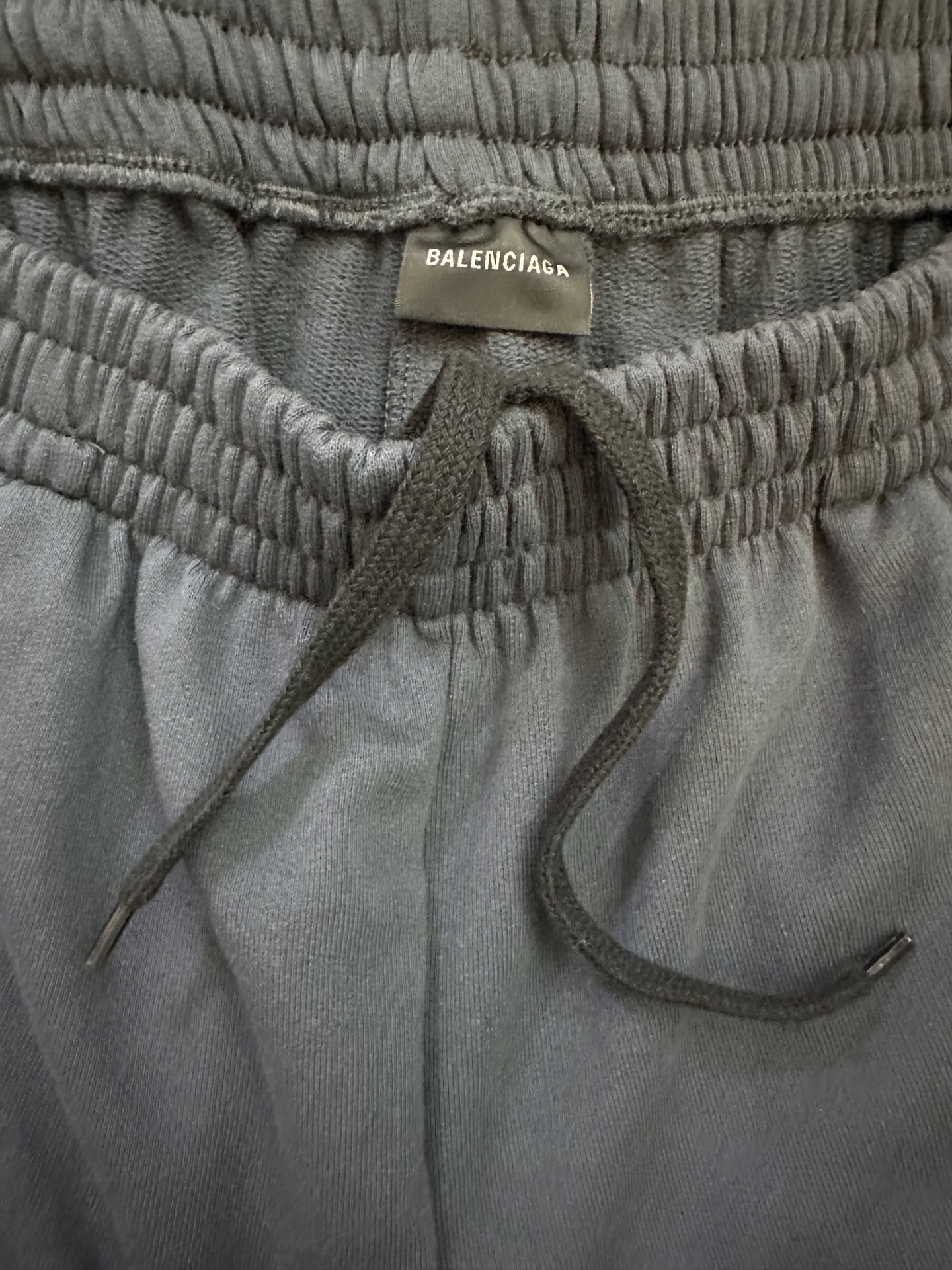 BALENCIAGA Men's Loop Sports Icon Baggy Sweatpants "Navy/White" (844177TSVI33967）