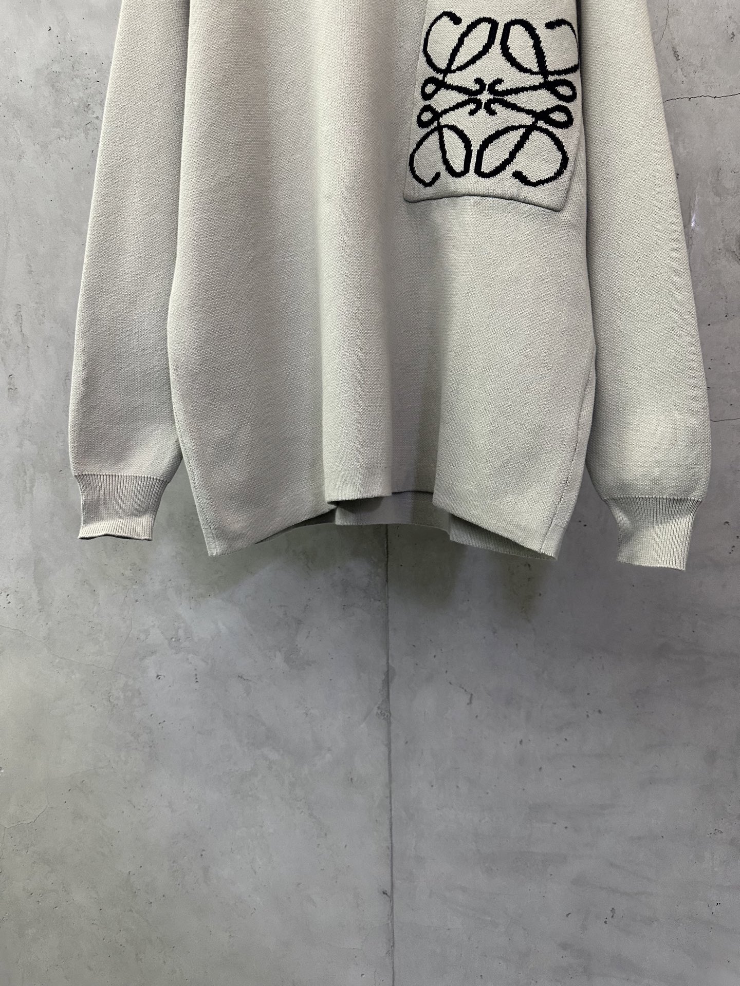 LOEWE Gray cotton blend sweater (H526Y14KDK-1527）