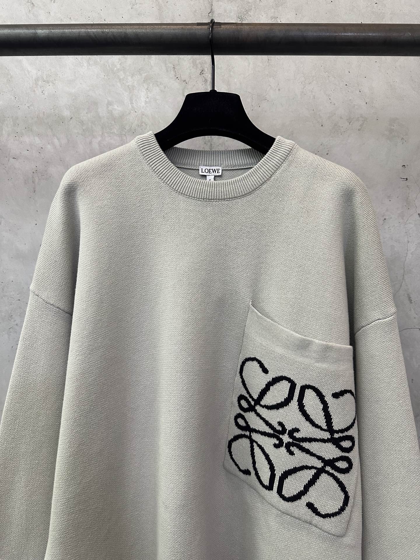 LOEWE Gray cotton blend sweater (H526Y14KDK-1527）