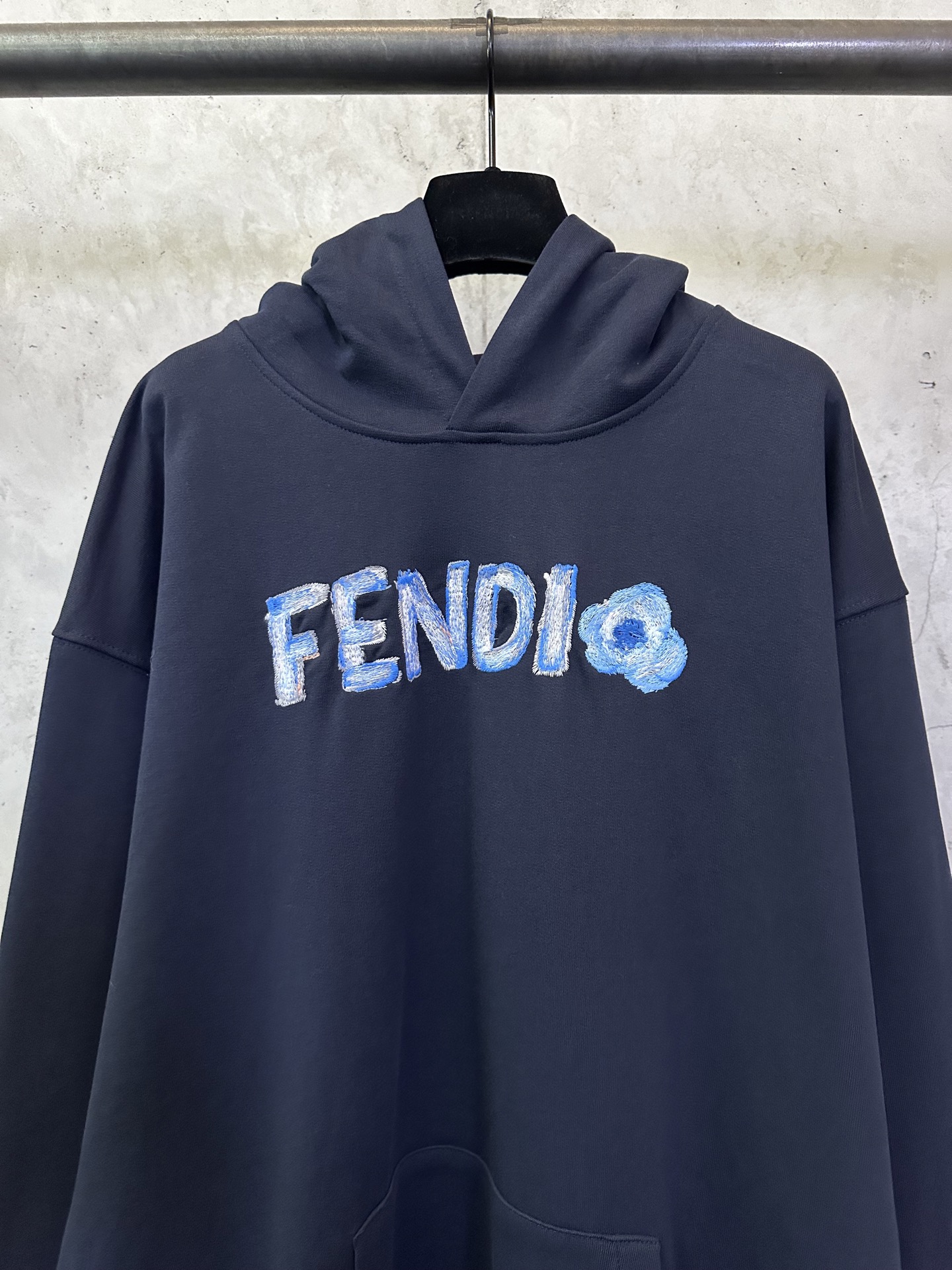 FENDI 2026 Chinese New Year Limited Edition Dark Blue Cotton Sweatshirt (FY1143AYZ8F0PTH）