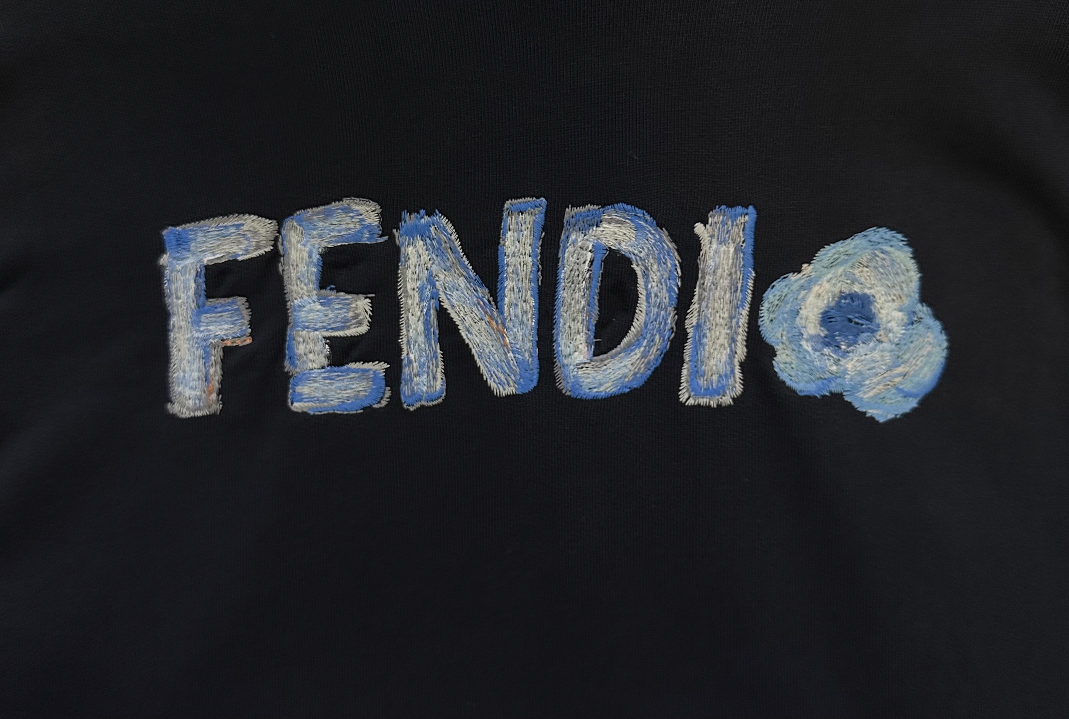 FENDI 2026 Chinese New Year Limited Edition Dark Blue Cotton Sweatshirt (FY1143AYZ8F0PTH）