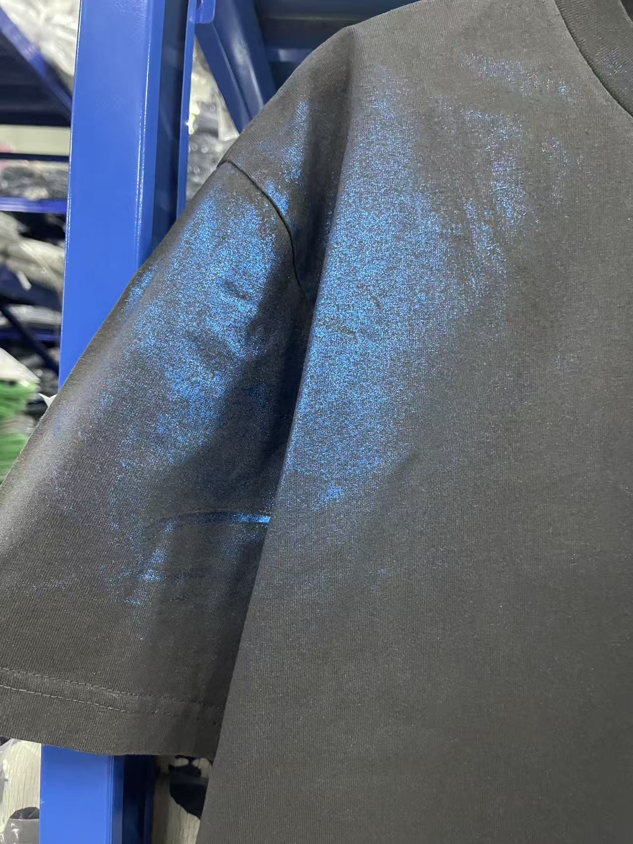 Acne Studios Logo T-Shirt - Blue/Khaki (CL0348-DM1）