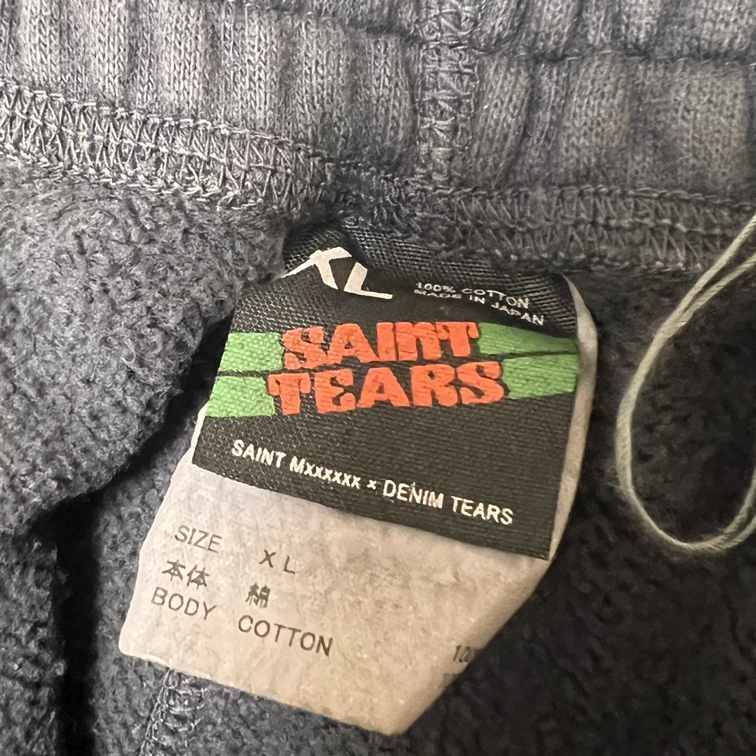 SAINT Mxxxxxx x Denim Tears 24SS Swt Pnts Struggle "Black" (SM-YS8-0000-C04）