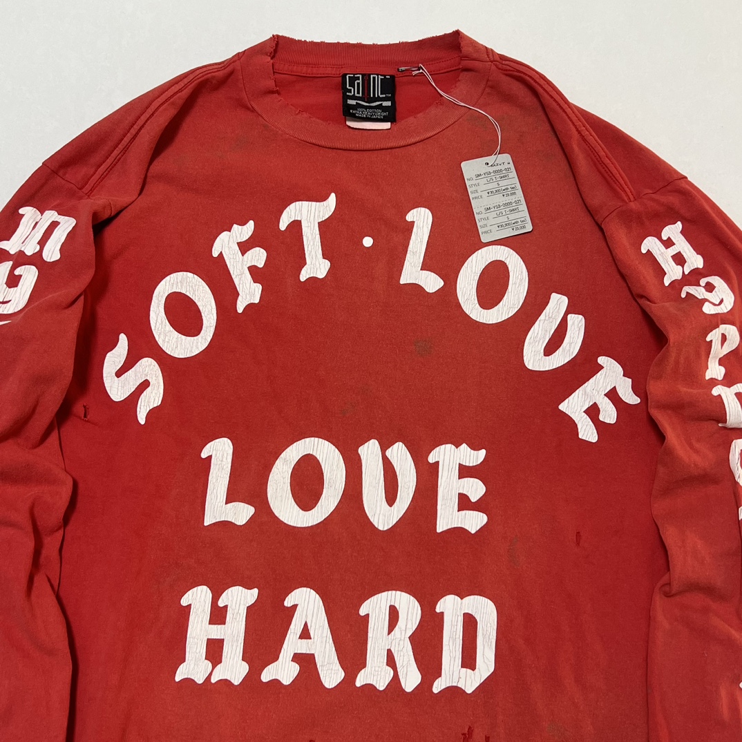 SAINT Mxxxxxx 24SS LS Tee / Soft Love "Red" (SM-YS8-0000-021）