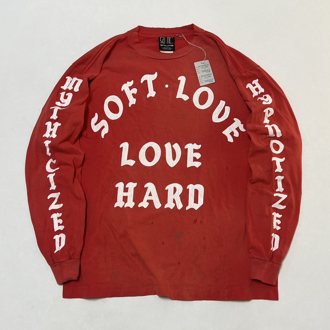 SAINT Mxxxxxx 24SS LS Tee / Soft Love "Red" (SM-YS8-0000-021）