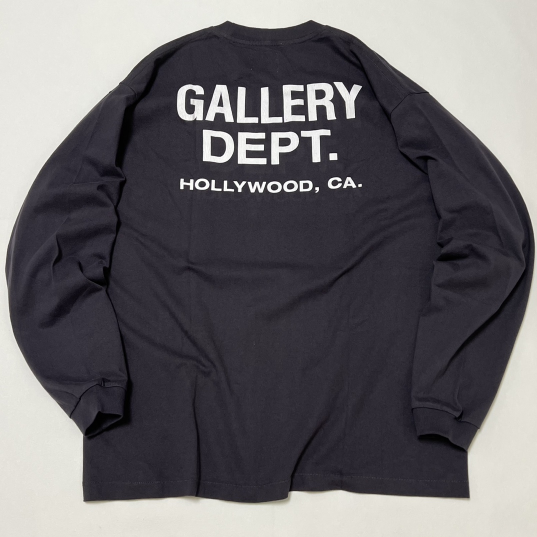 GALLERY DEPT. Reversible logo long sleeve T-shirt（SS-1100-BLCK-M）