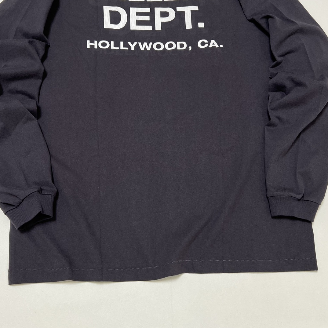 GALLERY DEPT. Reversible logo long sleeve T-shirt（SS-1100-BLCK-M）