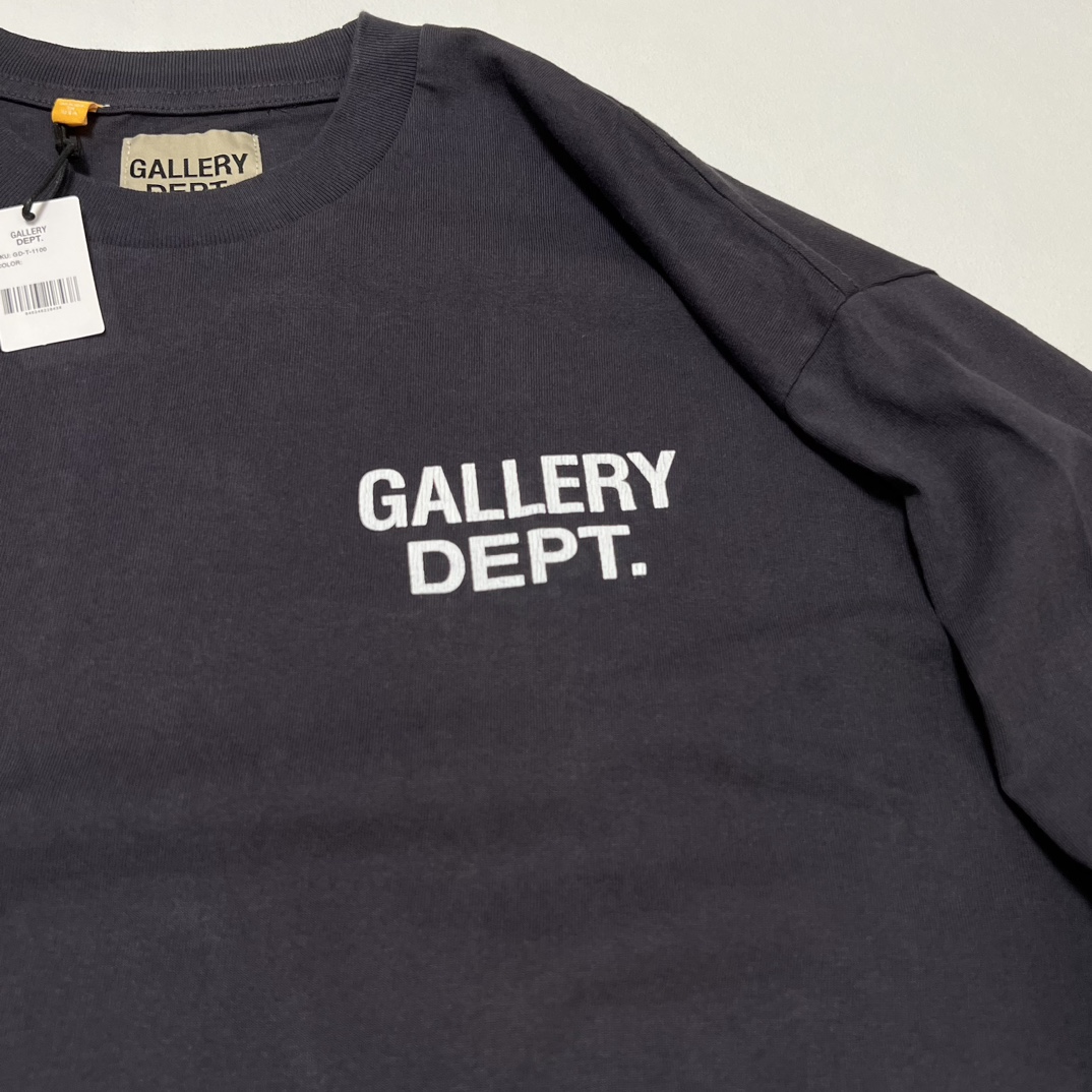 GALLERY DEPT. Reversible logo long sleeve T-shirt（SS-1100-BLCK-M）