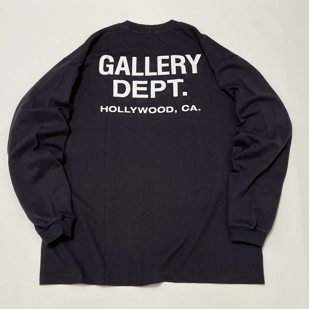 GALLERY DEPT. Reversible logo long sleeve T-shirt（SS-1100-BLCK-M）