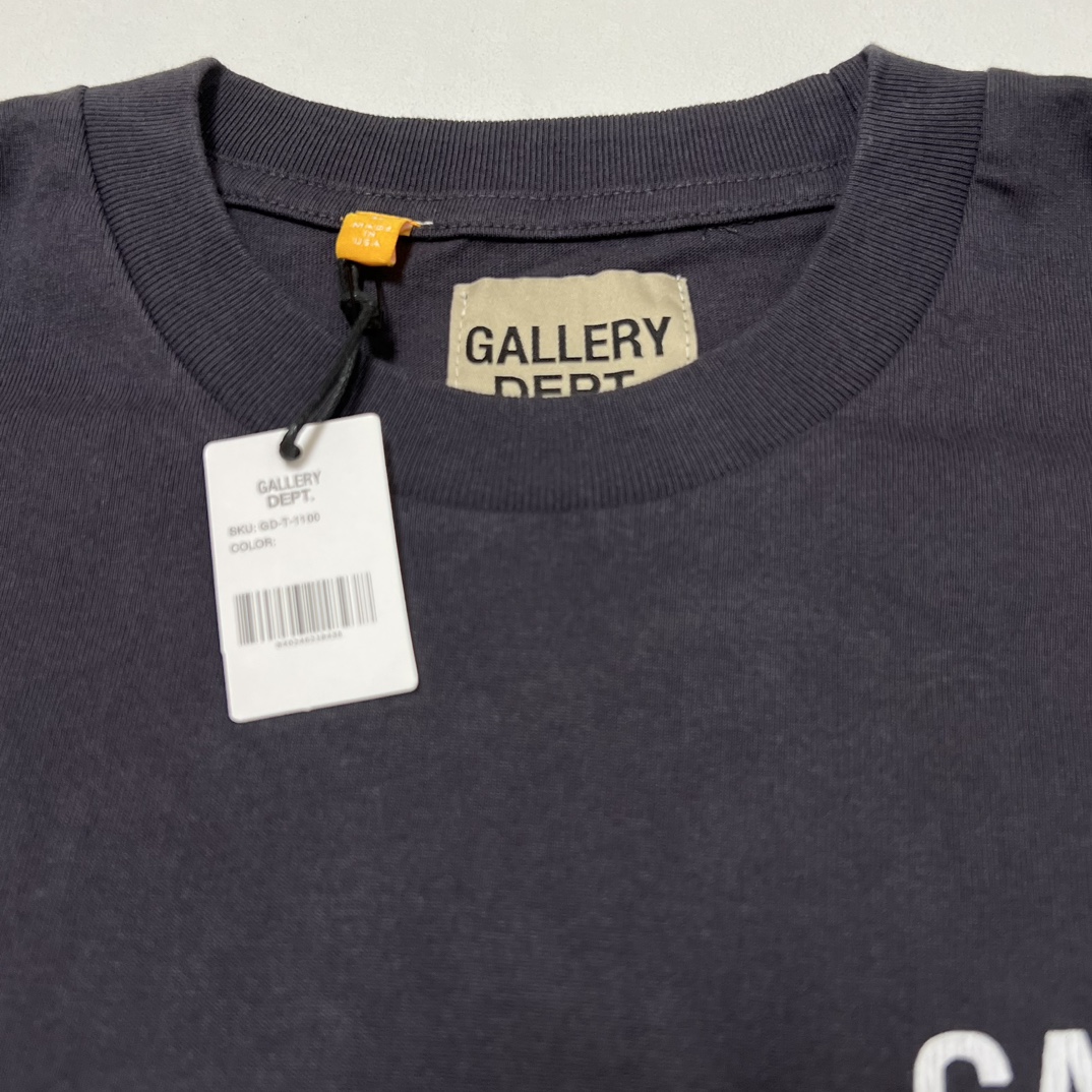 GALLERY DEPT. Reversible logo long sleeve T-shirt（SS-1100-BLCK-M）