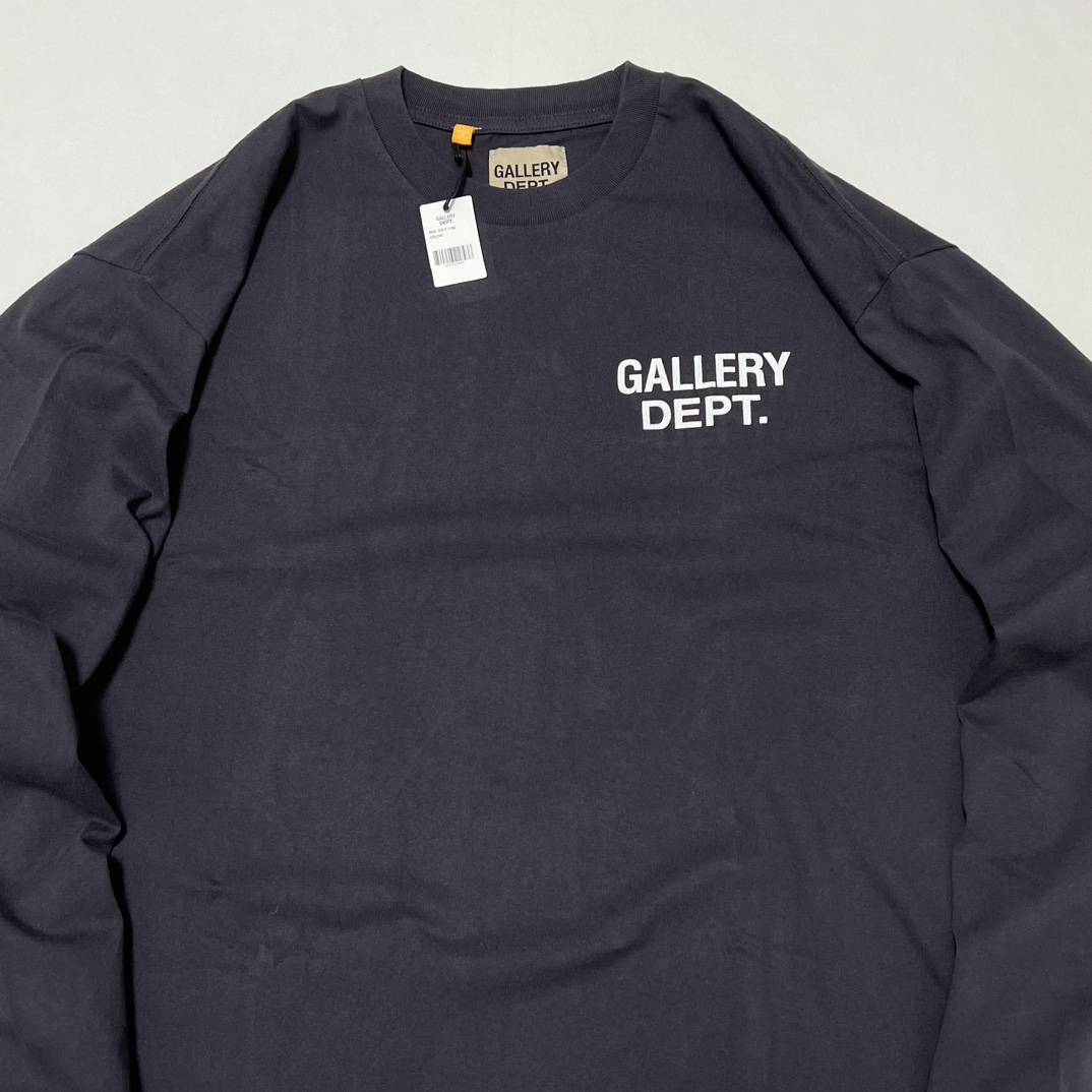 GALLERY DEPT. Reversible logo long sleeve T-shirt（SS-1100-BLCK-M）