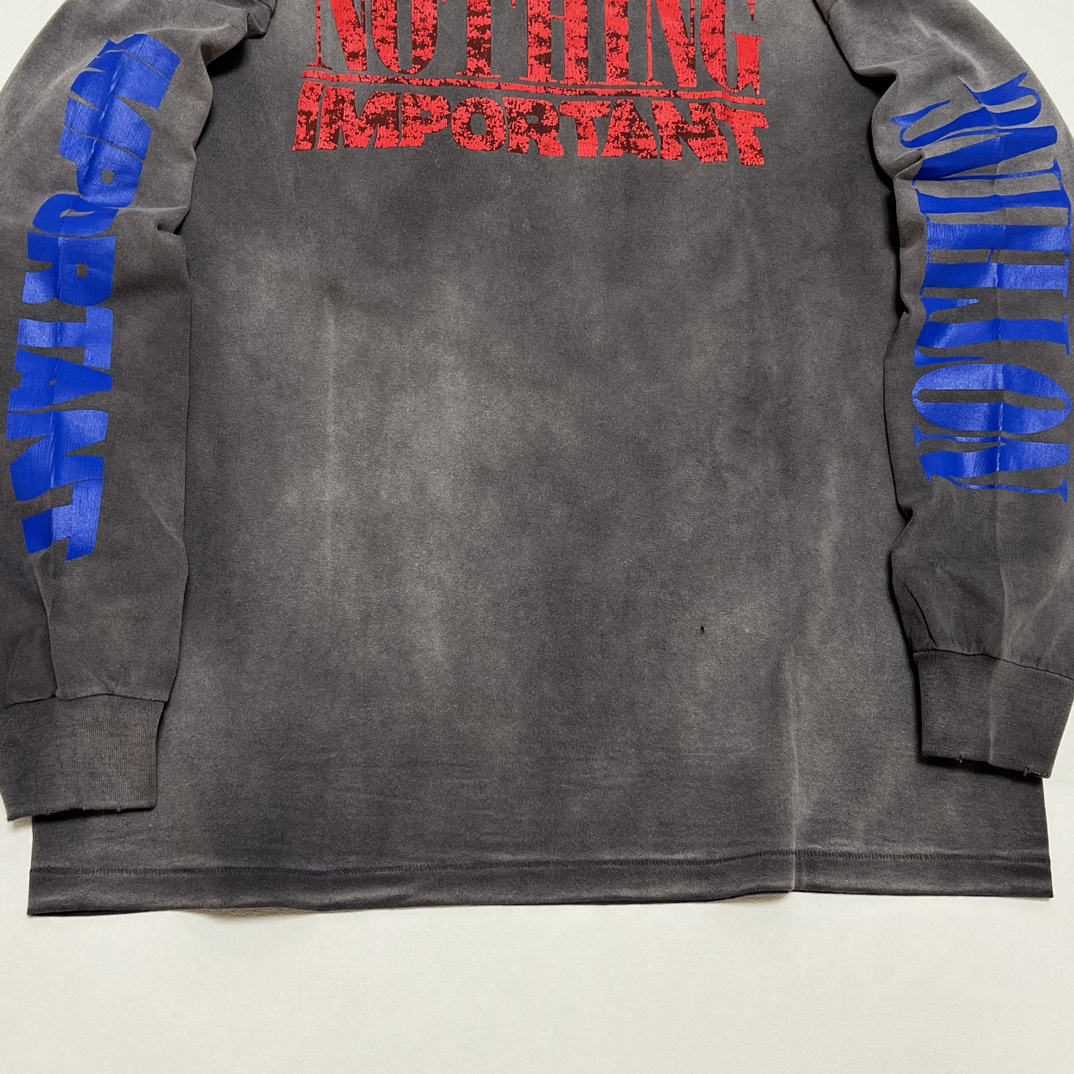 SAINT Mxxxxxx X Kosuke Kawamura LS TEE NOTHING IMP (SM-YS1-0000-C35）