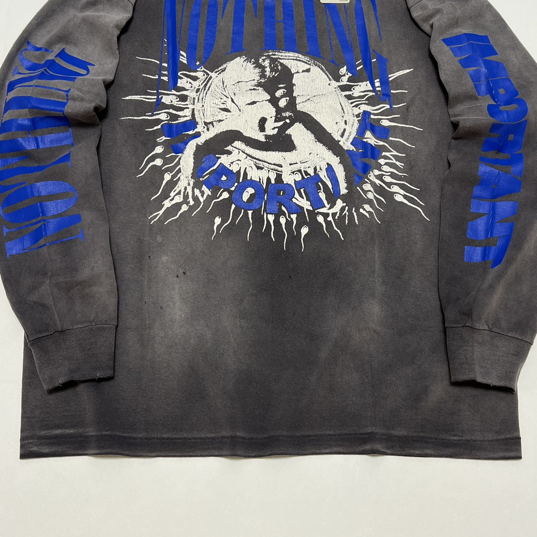 SAINT Mxxxxxx X Kosuke Kawamura LS TEE NOTHING IMP (SM-YS1-0000-C35）