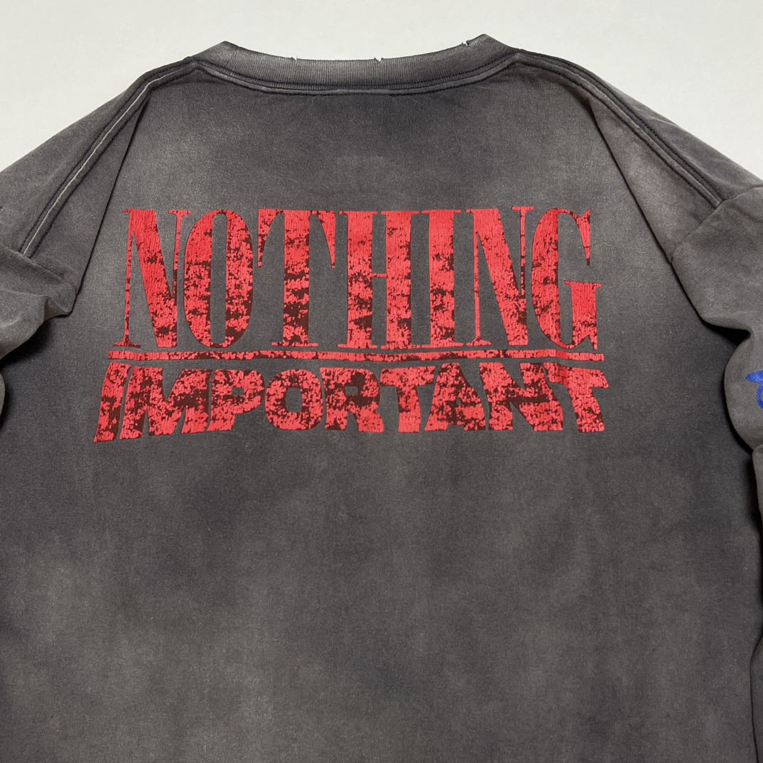 SAINT Mxxxxxx X Kosuke Kawamura LS TEE NOTHING IMP (SM-YS1-0000-C35）